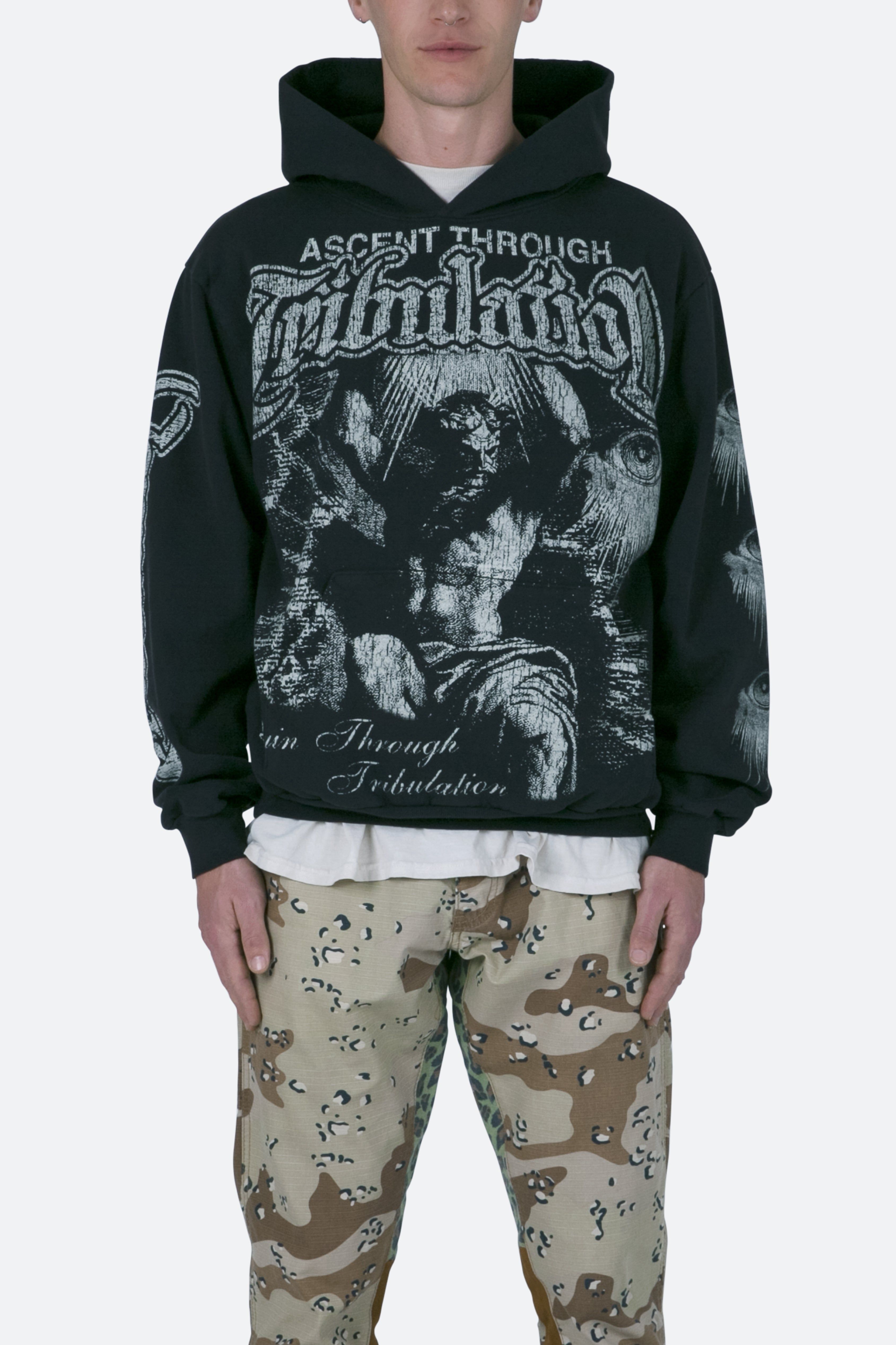 Tribulation Hoodie - Off Black sold by MNML product image thumbnail 3