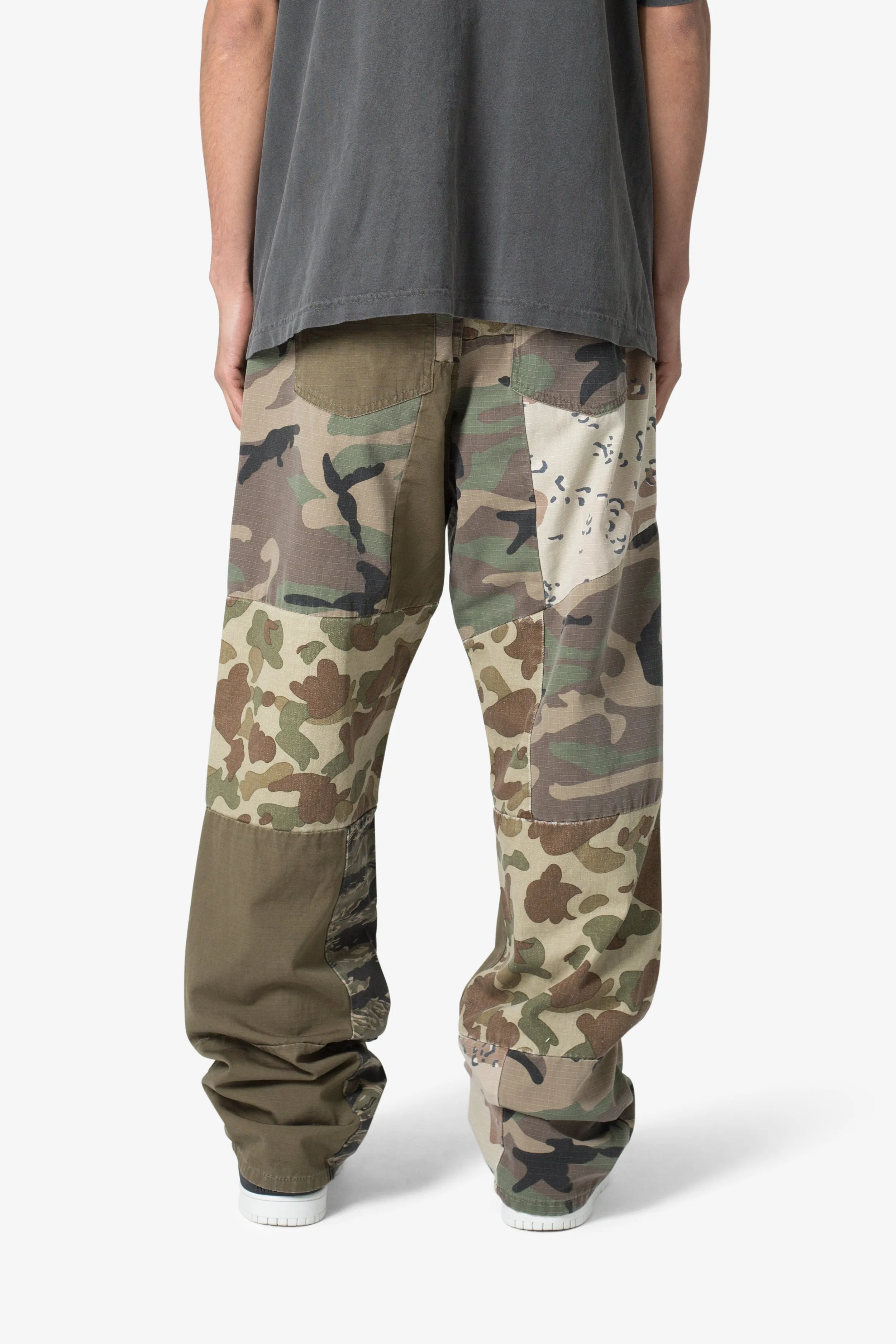 Ultra Baggy Patchwork Denim - Camo sold by MNML product image thumbnail 5