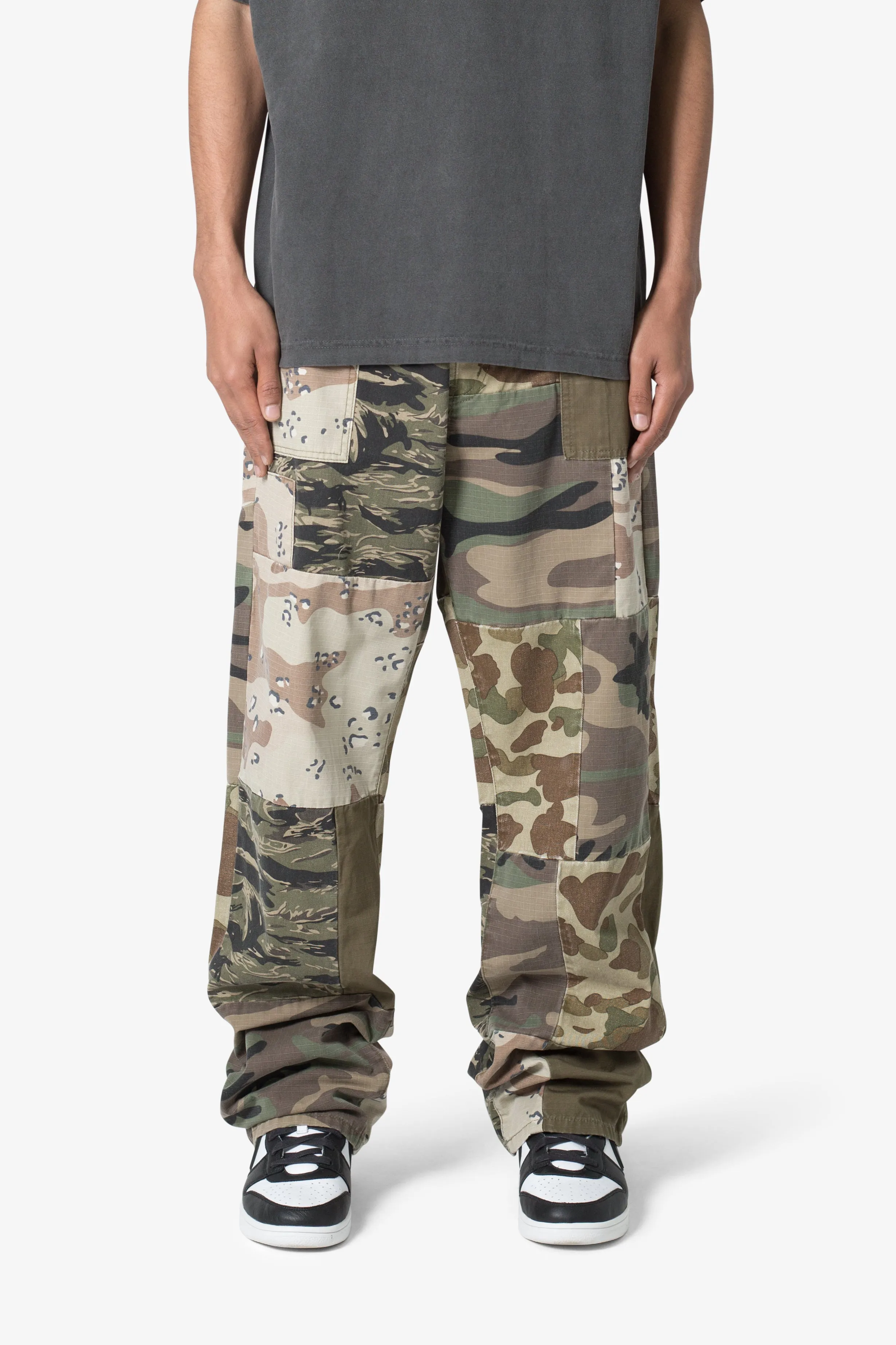 Ultra Baggy Patchwork Denim - Camo sold by MNML product image thumbnail 2