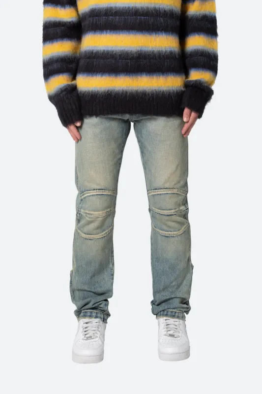 D529 Moto Denim - Vintage Blue sold by MNML