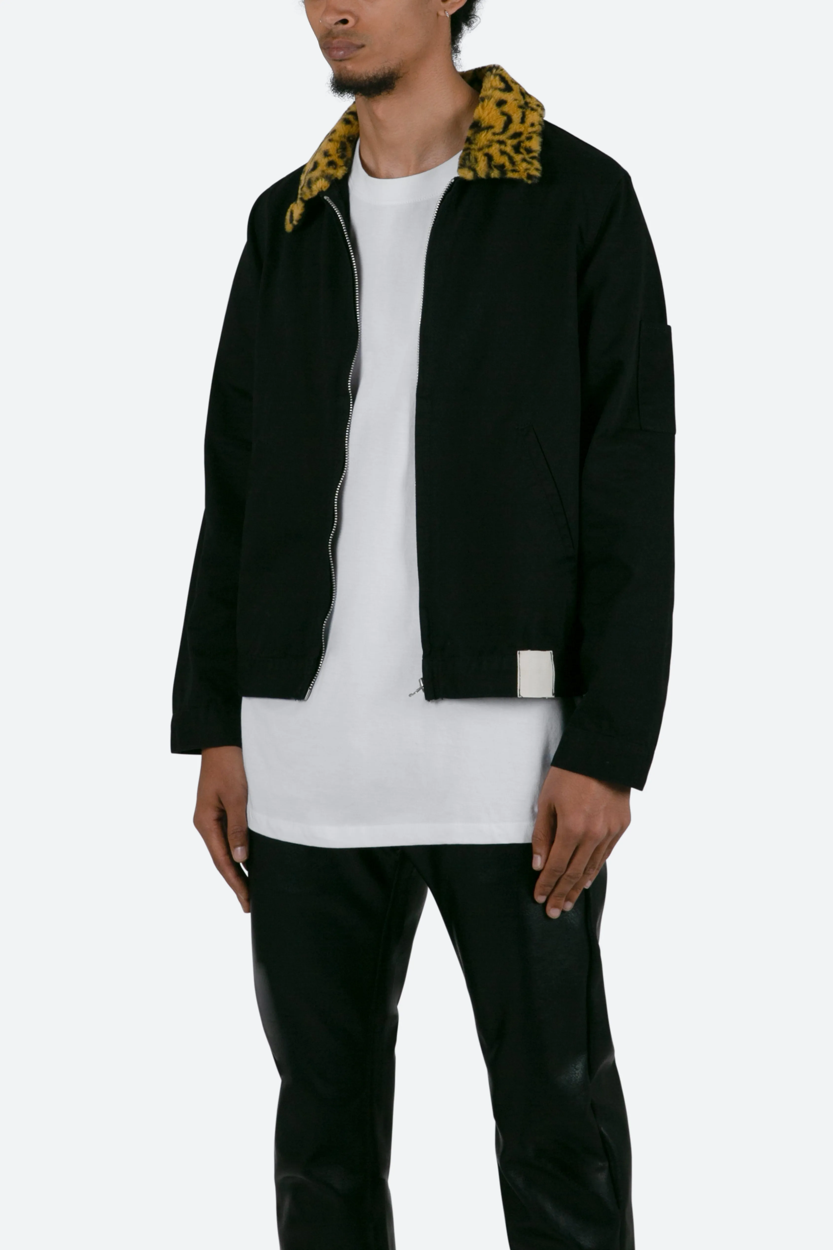 Leopard Work Jacket - Black | Parallel