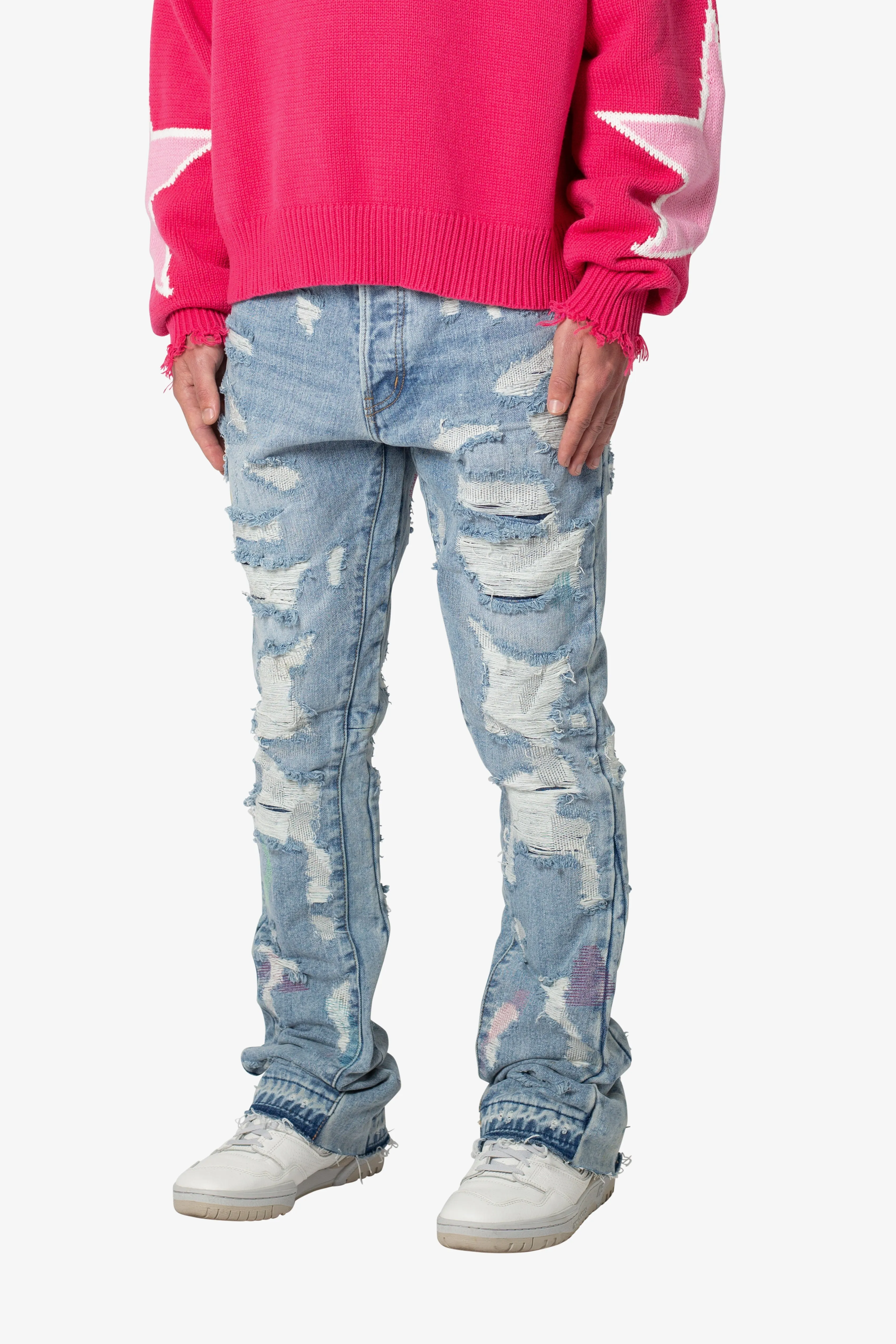 B570 Flare Denim - Blue sold by MNML product image thumbnail 3