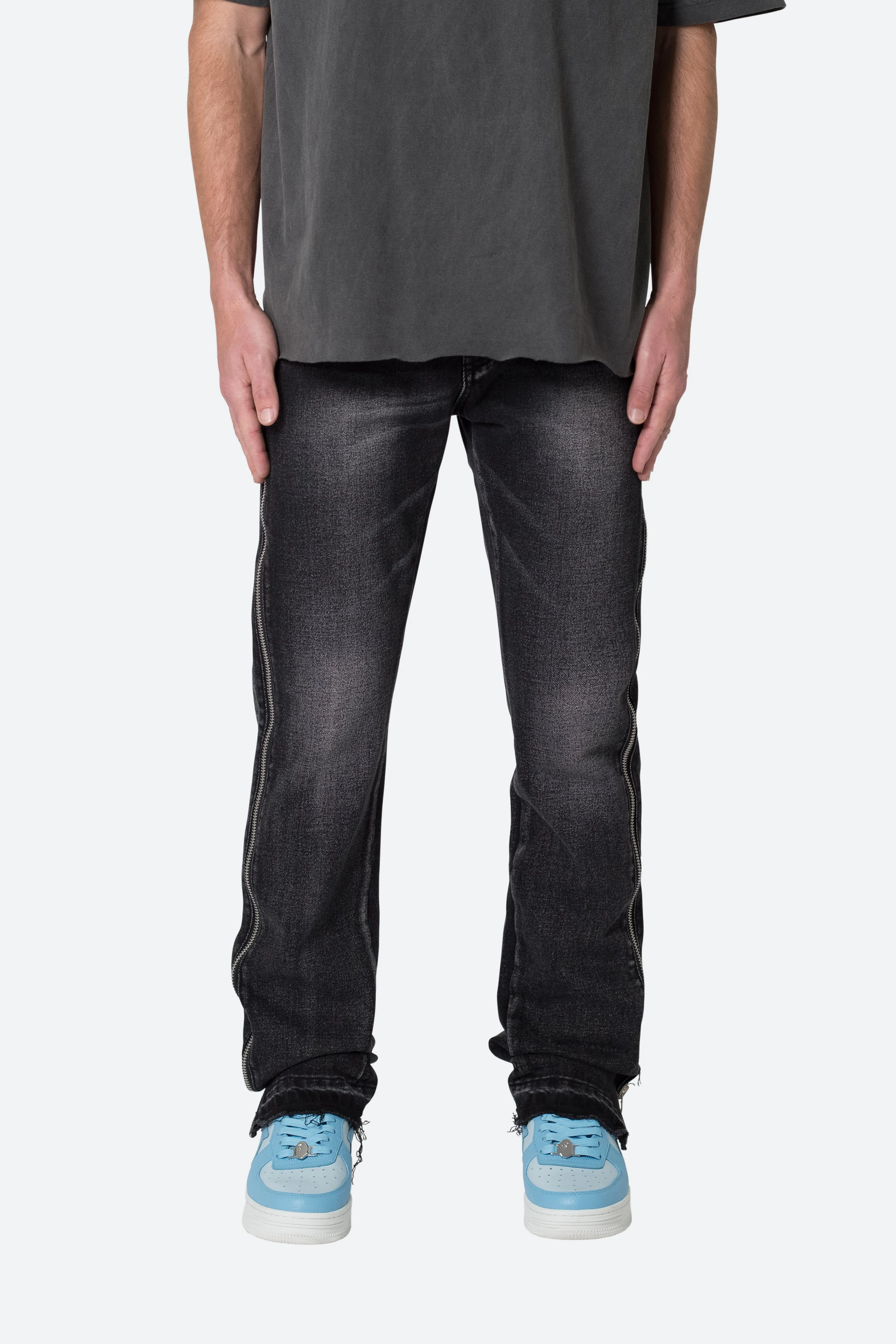 D558 Straight Stripe Denim - Black sold by MNML product image thumbnail 3