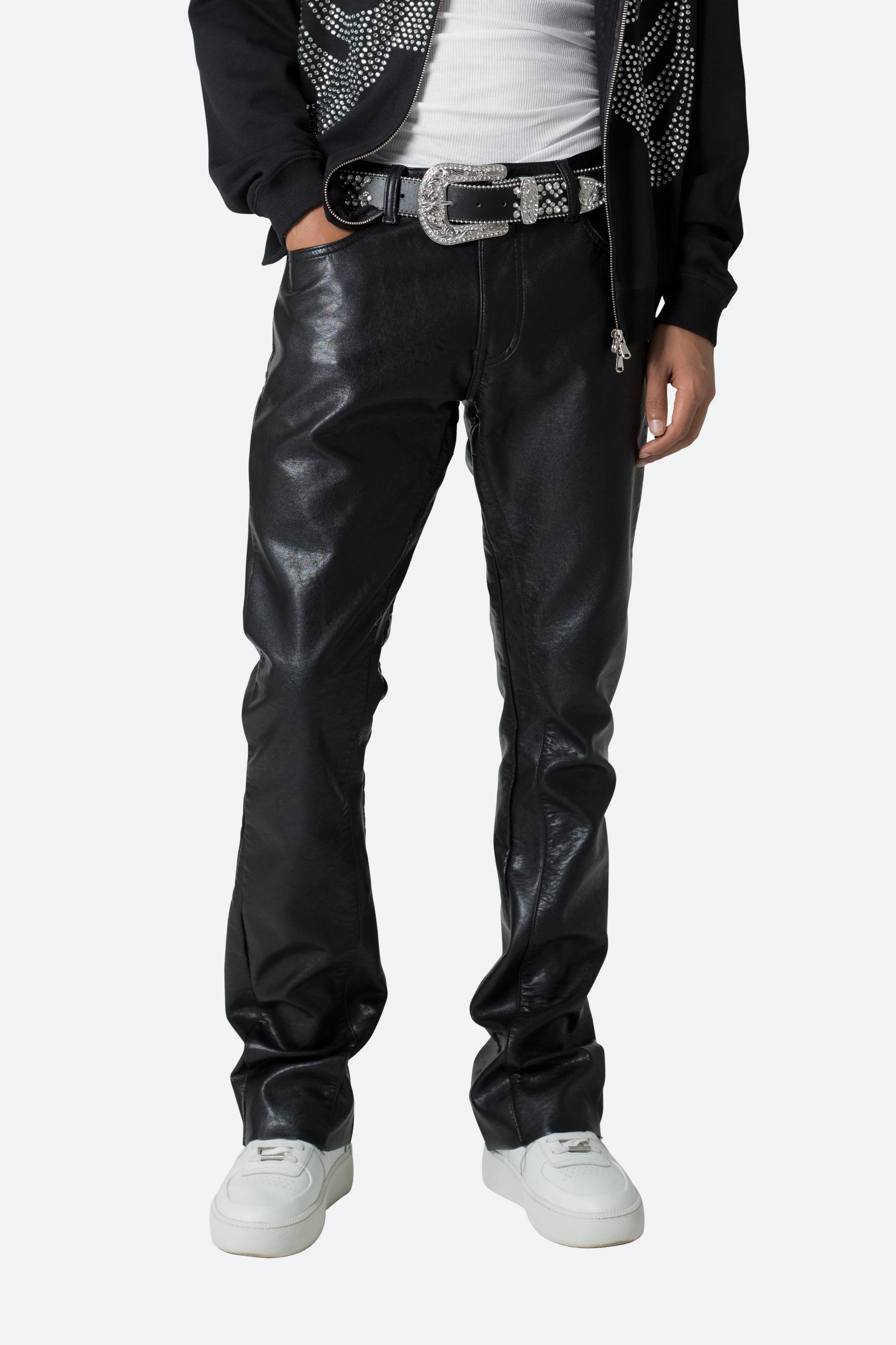 Rhinestone Studded Belt - Black sold by MNML product image thumbnail 4