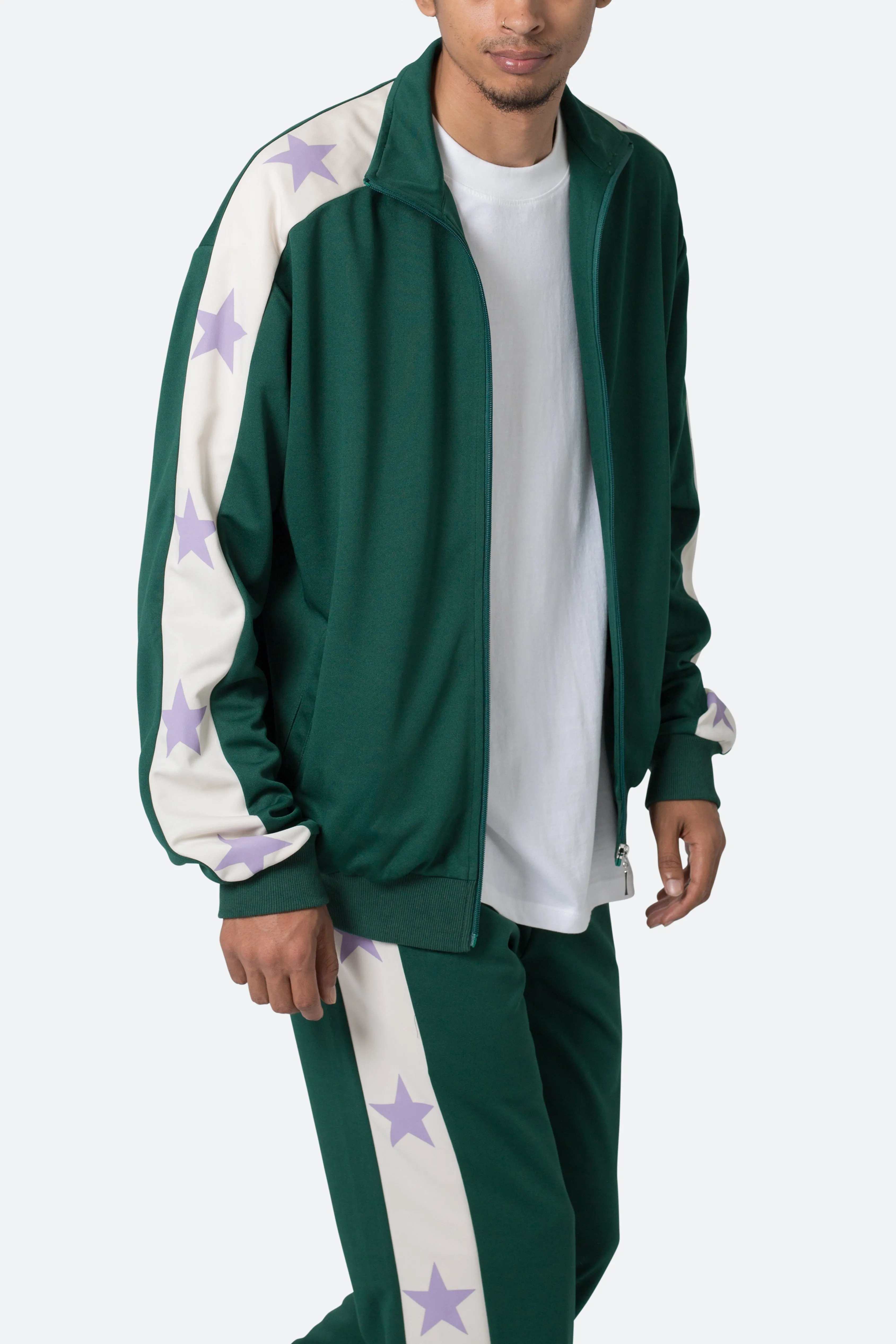 Star Track Jacket - Green sold by MNML product image thumbnail 2