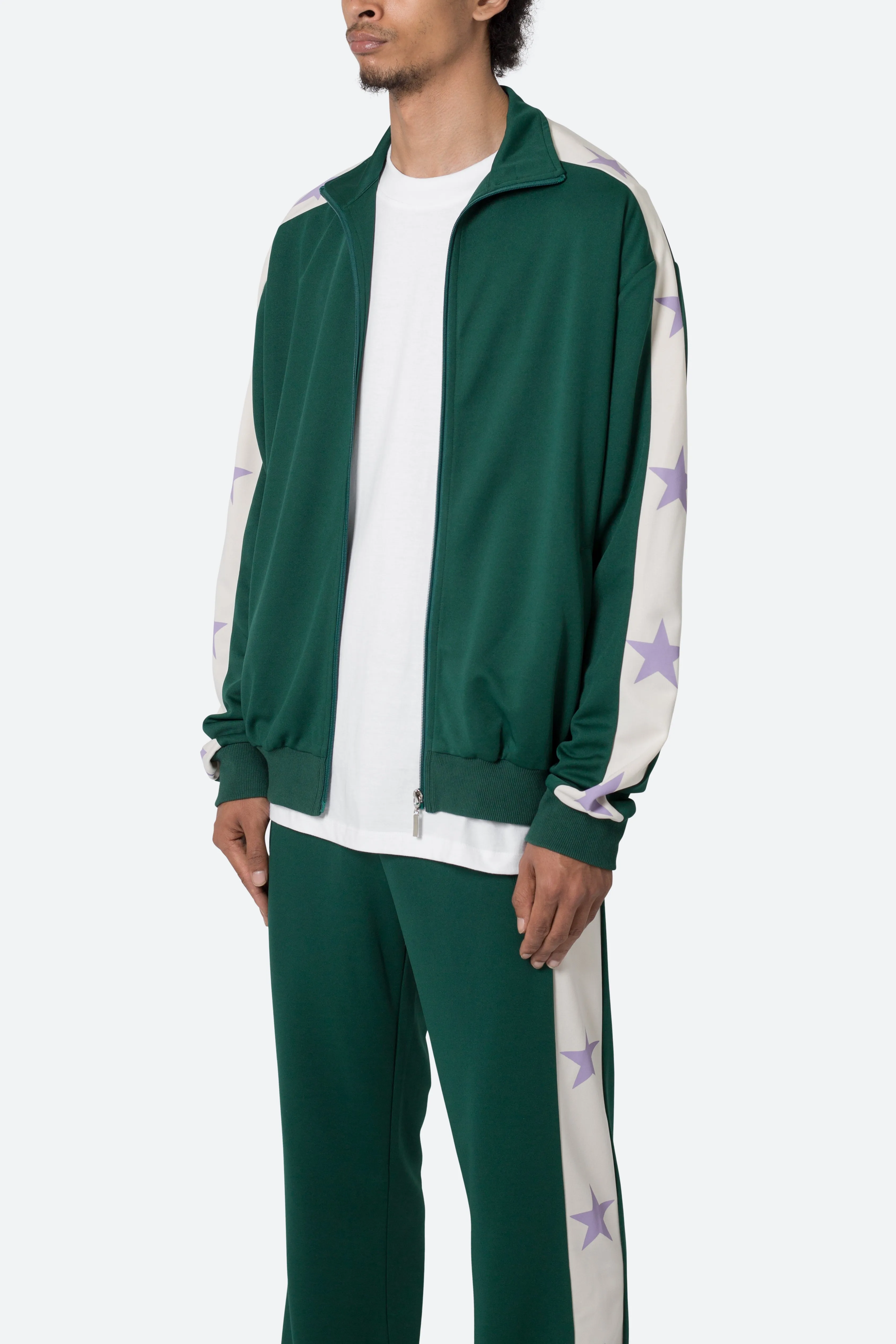Star Track Jacket - Green sold by MNML product image thumbnail 4