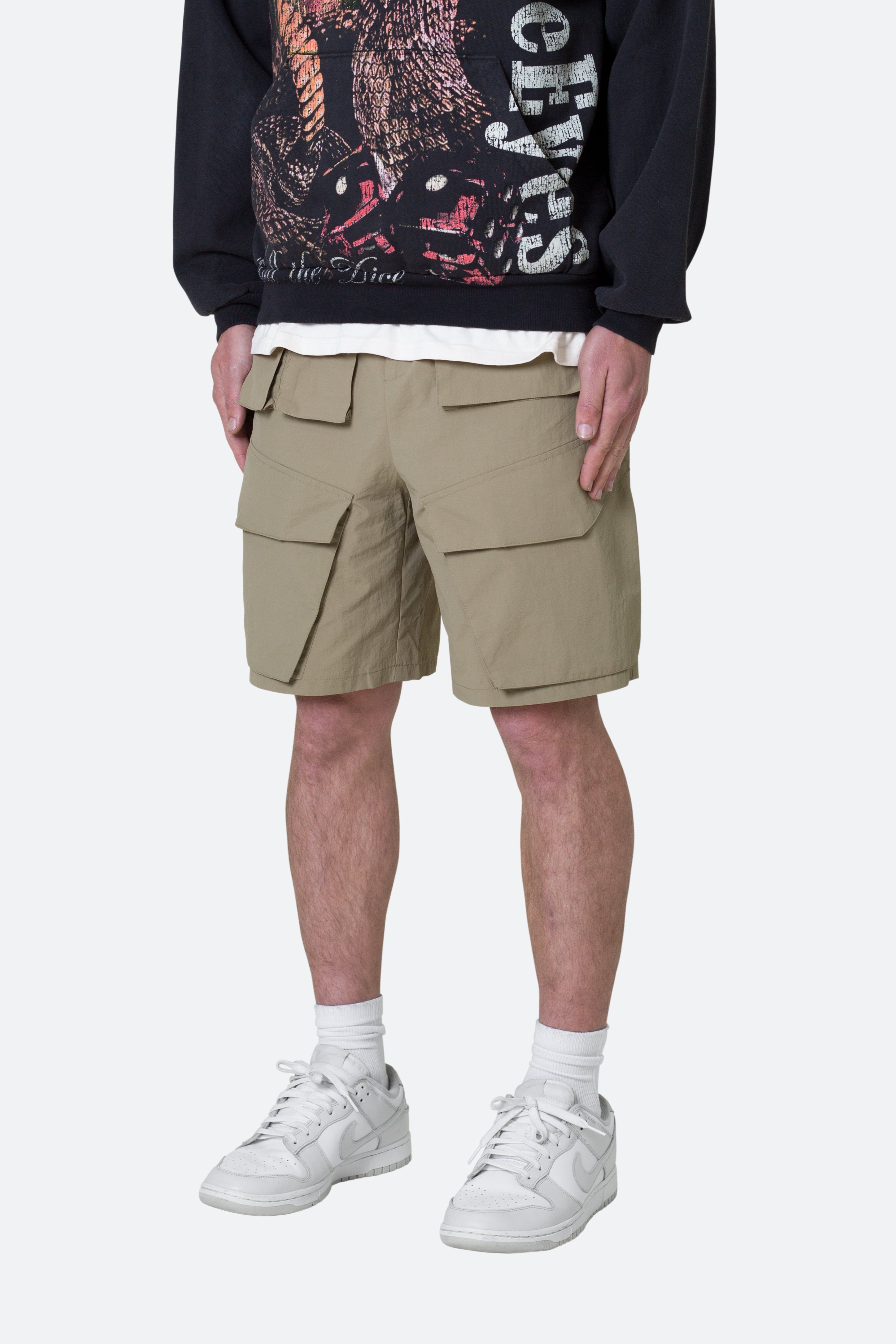 Nylon Cargo Traveler Shorts - Sand sold by MNML product image thumbnail 3