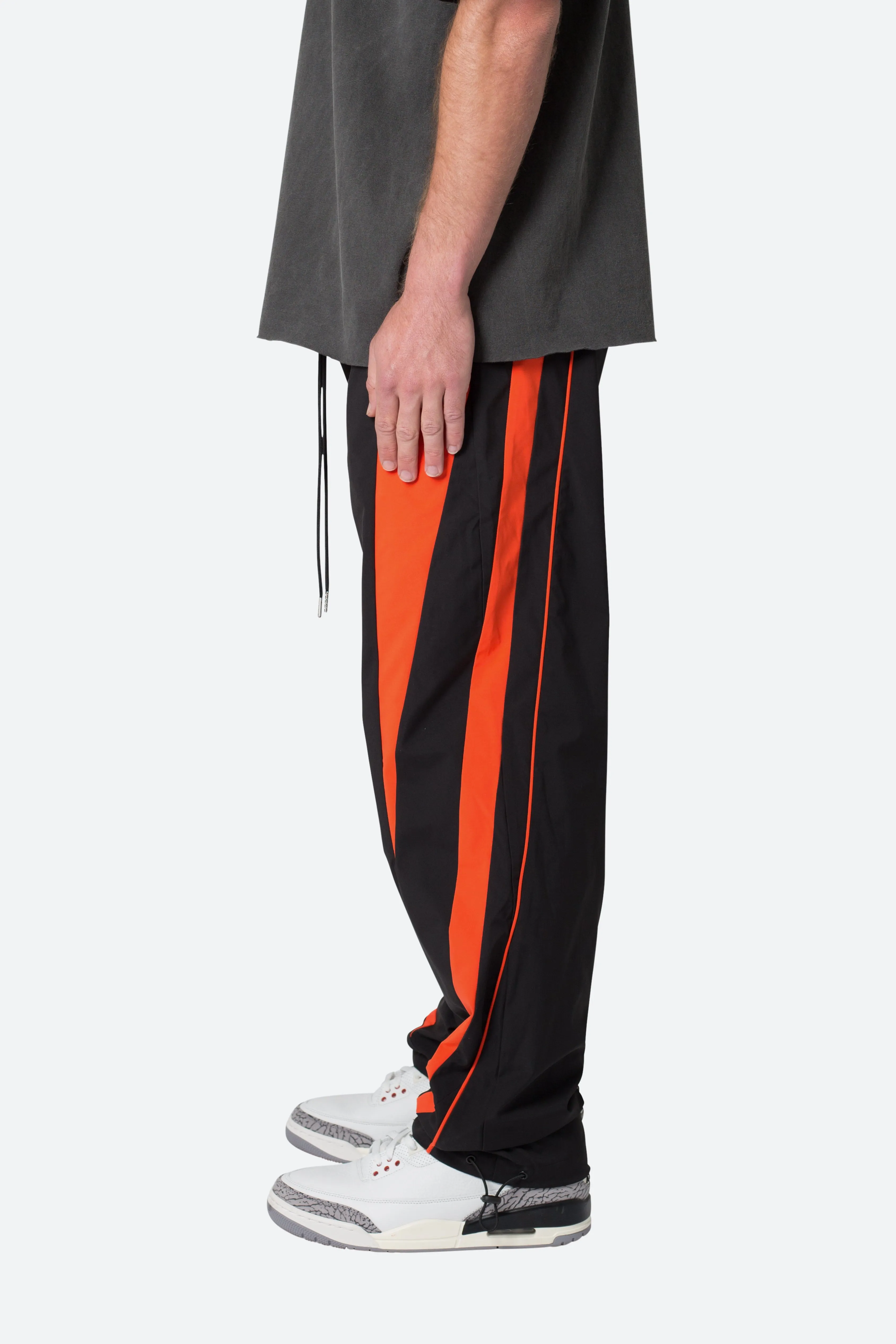 Striped Track Pants - Black/Orange sold by MNML product image thumbnail 5