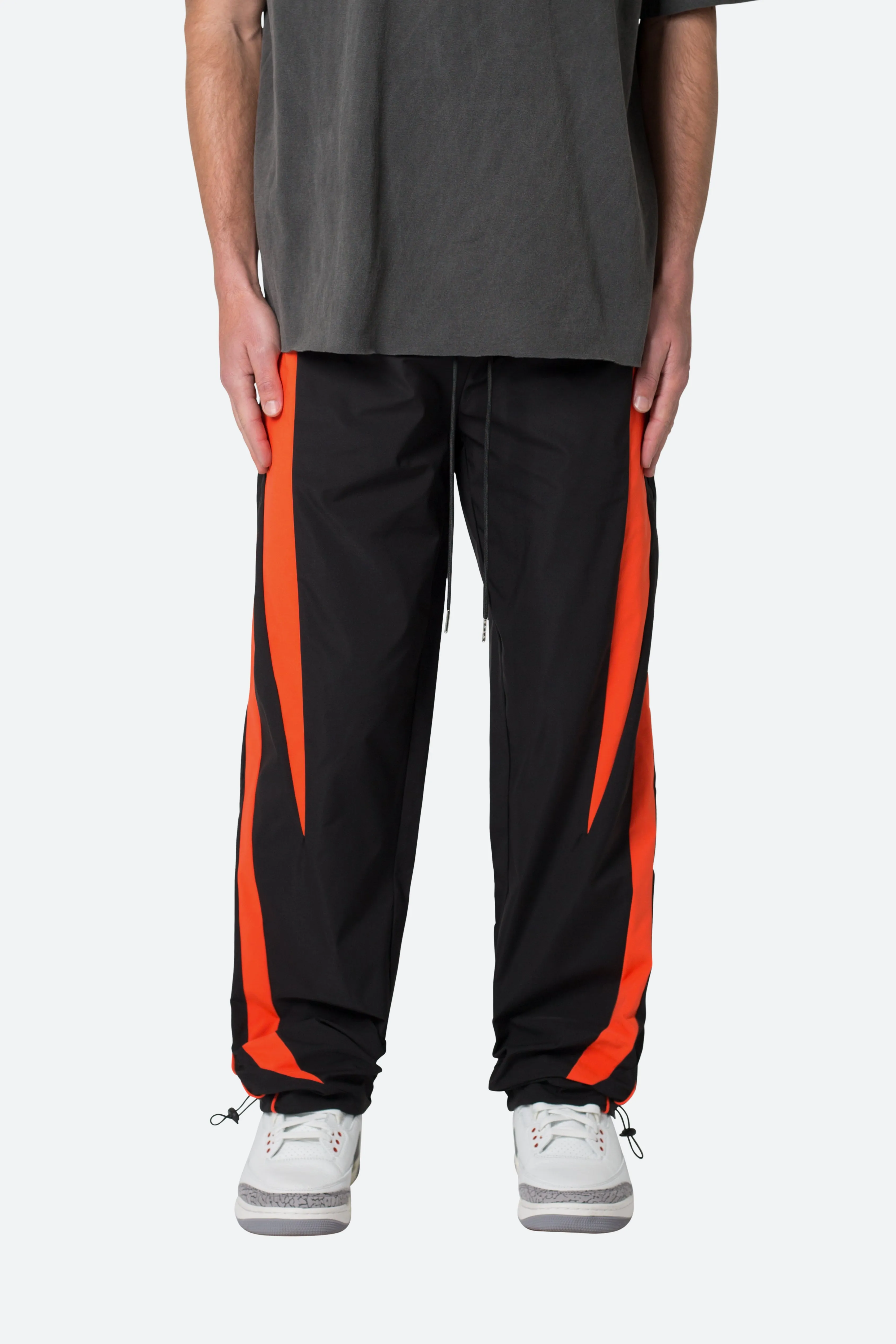 Striped Track Pants - Black/Orange sold by MNML product image thumbnail 3