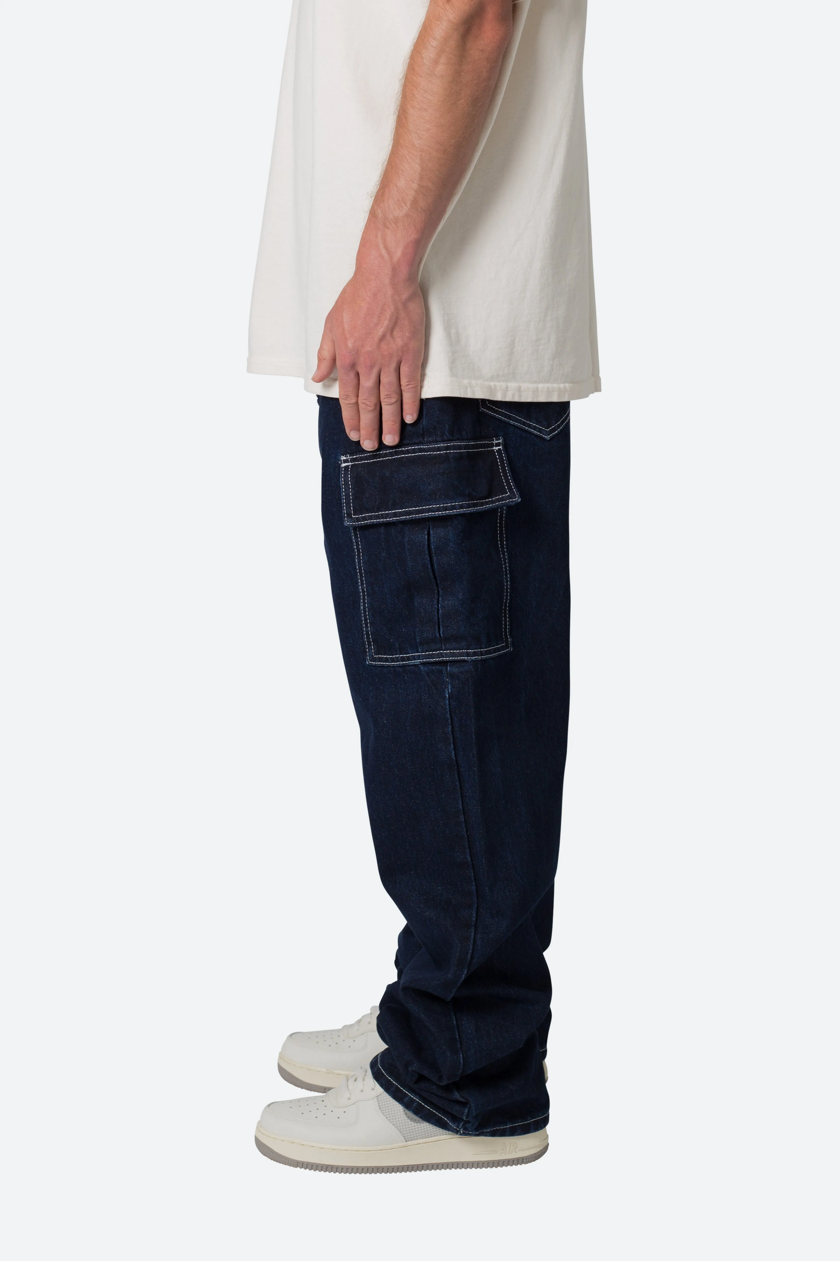 Contrast Ultra Baggy Denim - Blue sold by MNML product image thumbnail 5