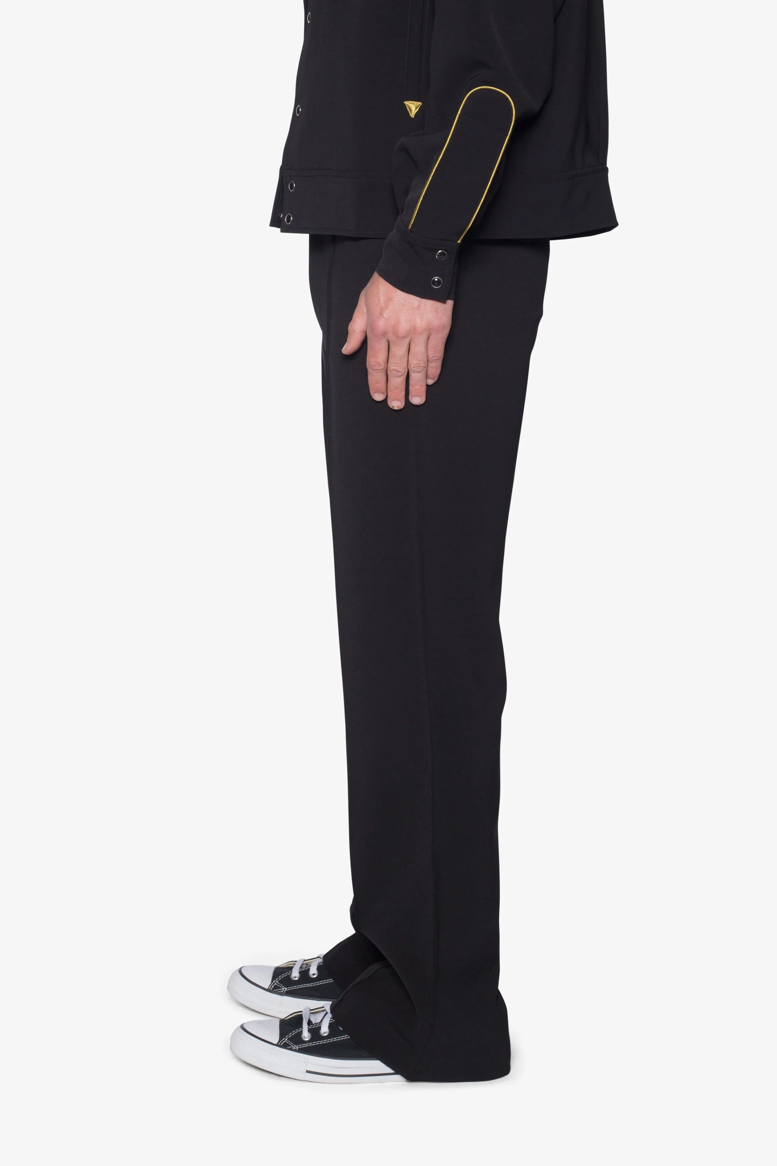 Western Stitch Trouser Pants - Black/Gold sold by MNML product image thumbnail 4