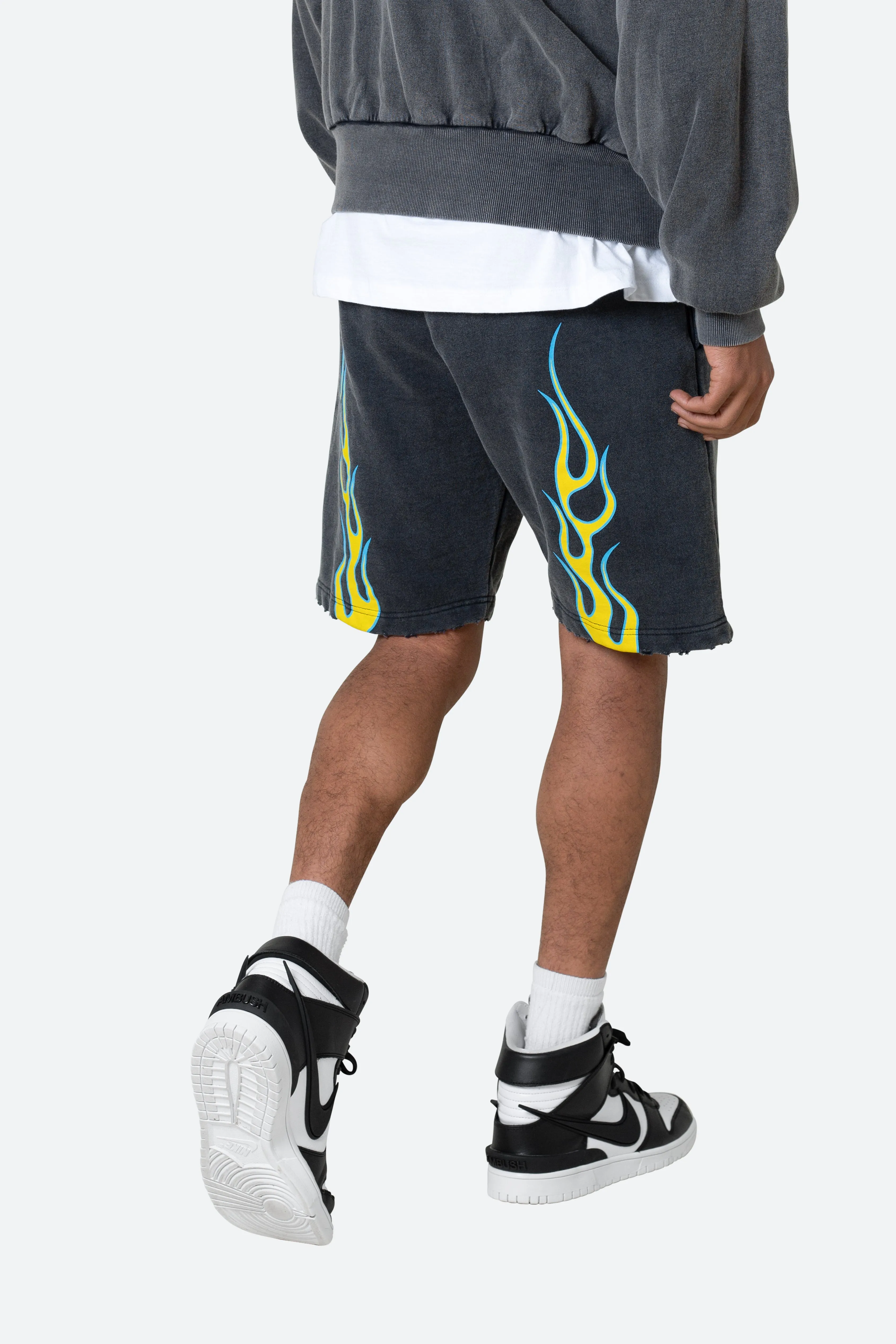 Flame Shorts - Black sold by MNML product image thumbnail 2
