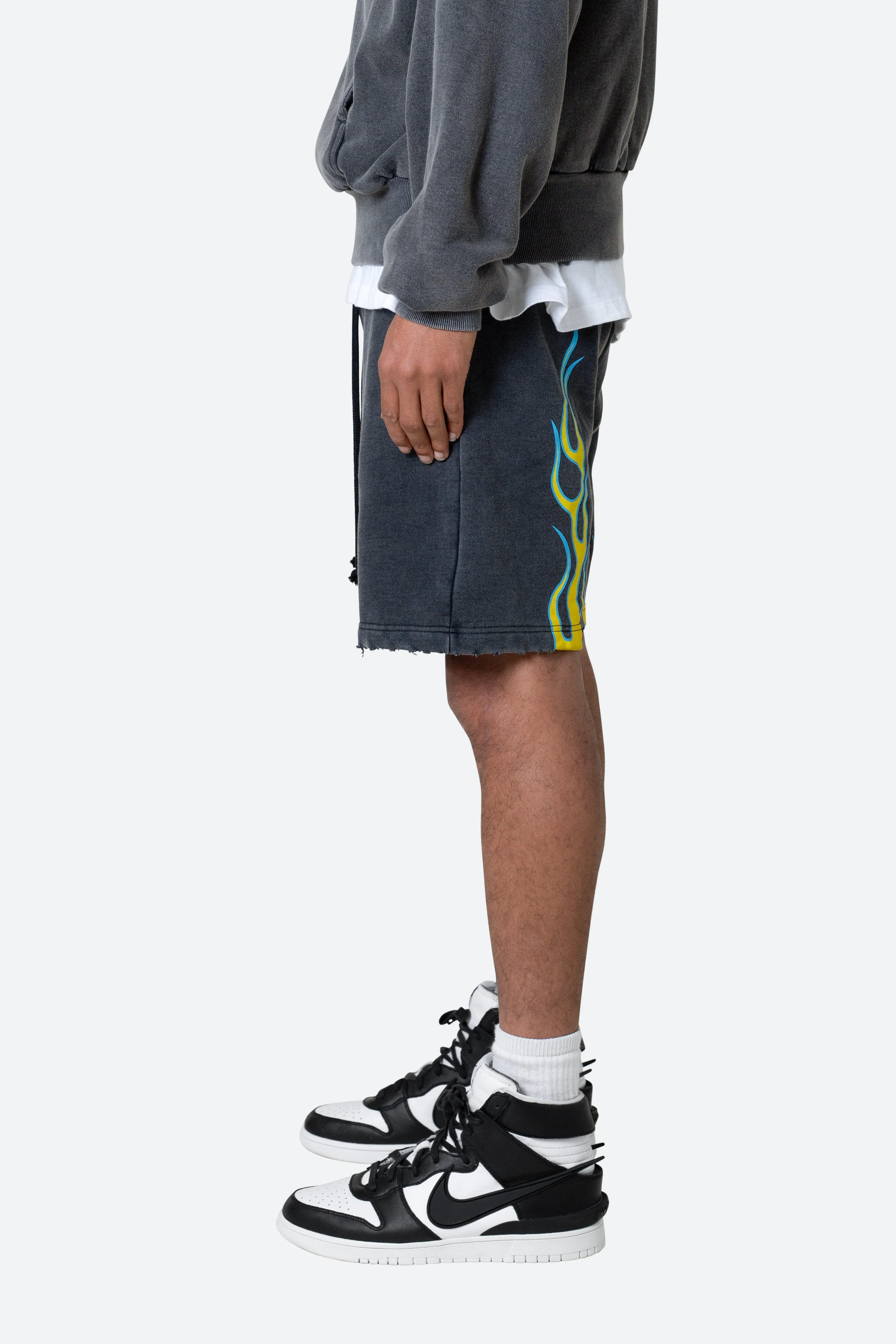 Flame Shorts - Black sold by MNML product image thumbnail 5