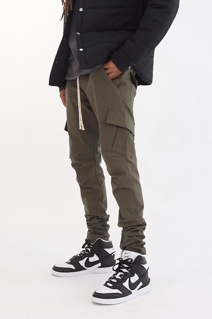 Cargo Drawcord II Pants - Olive sold by MNML product image thumbnail 3