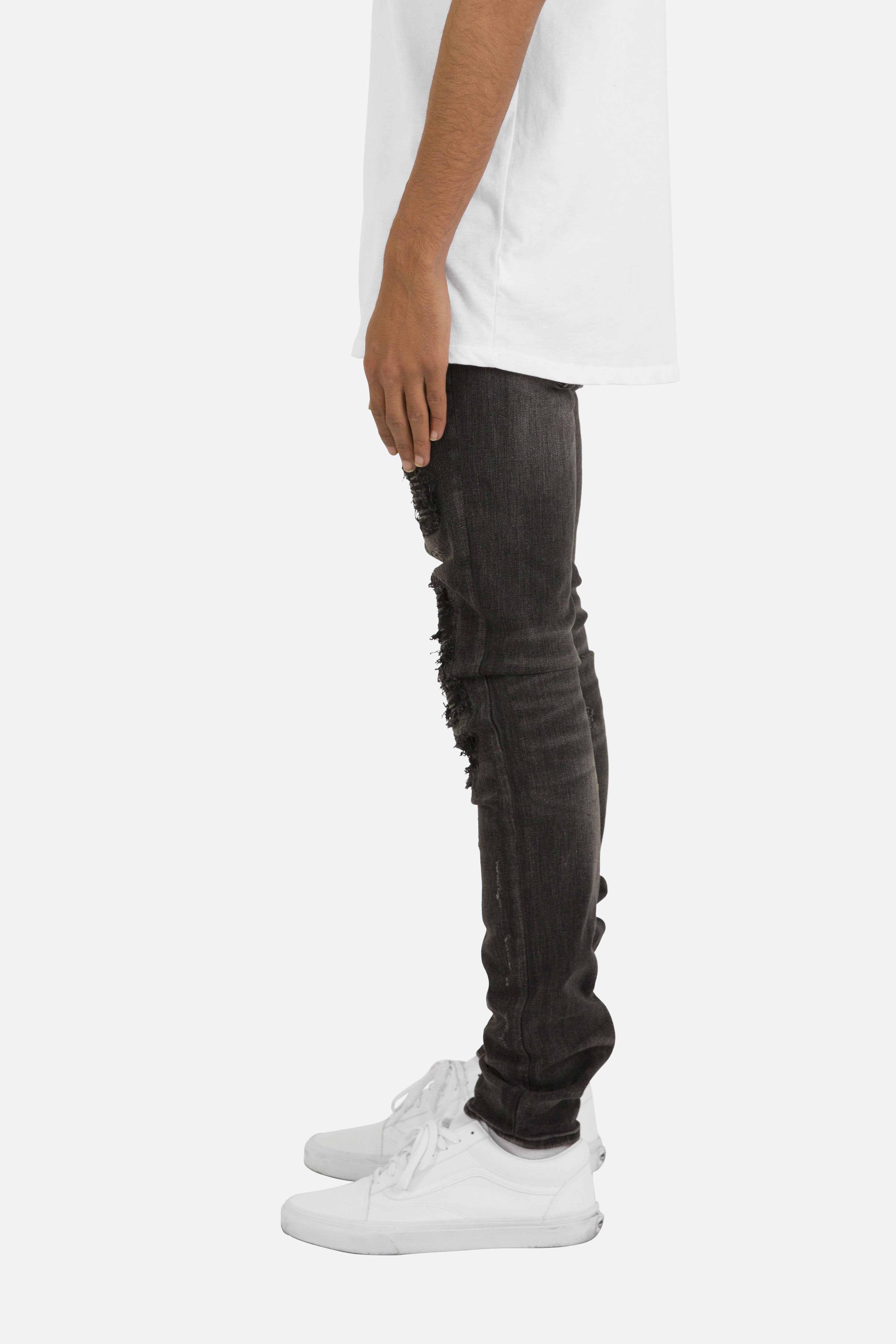X226 Stretch Moto Denim - Black/Black sold by MNML product image thumbnail 5