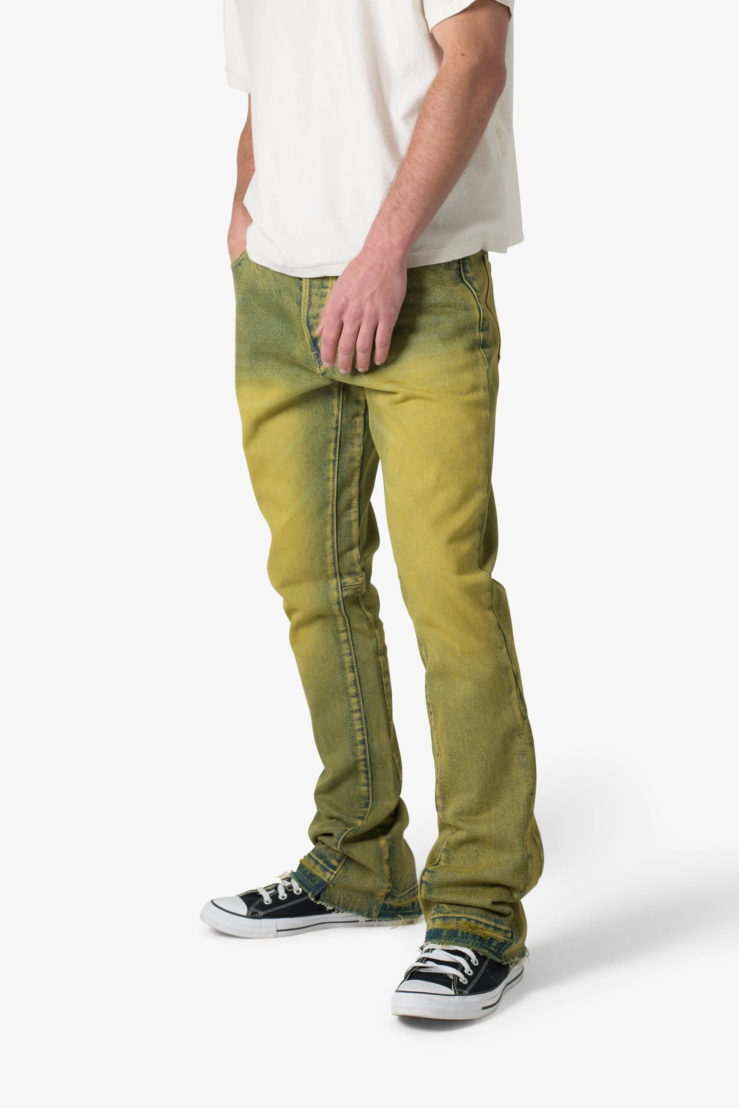 B540 Flare Denim - Olive sold by MNML product image thumbnail 2