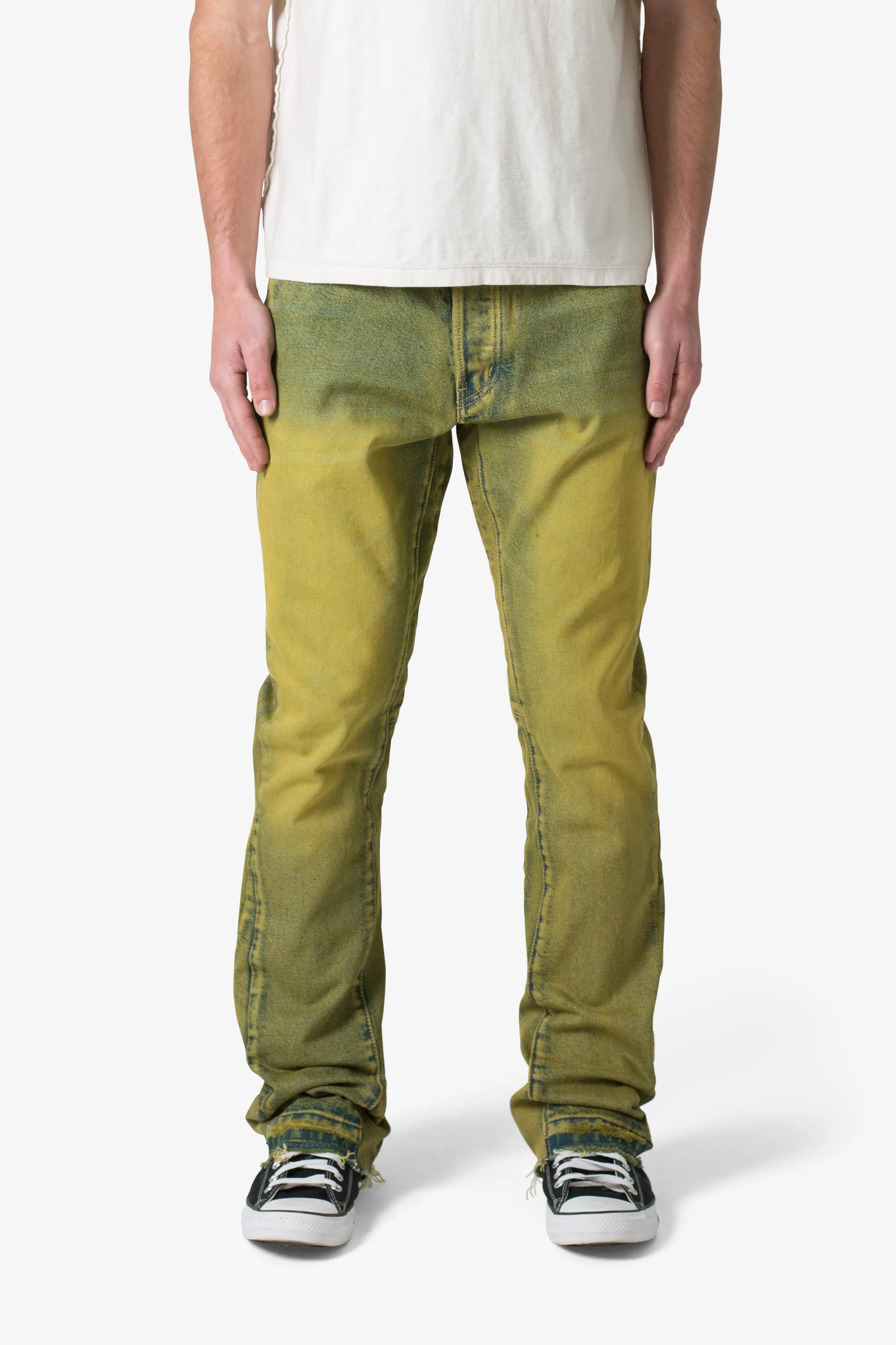 B540 Flare Denim - Olive sold by MNML product image thumbnail 3