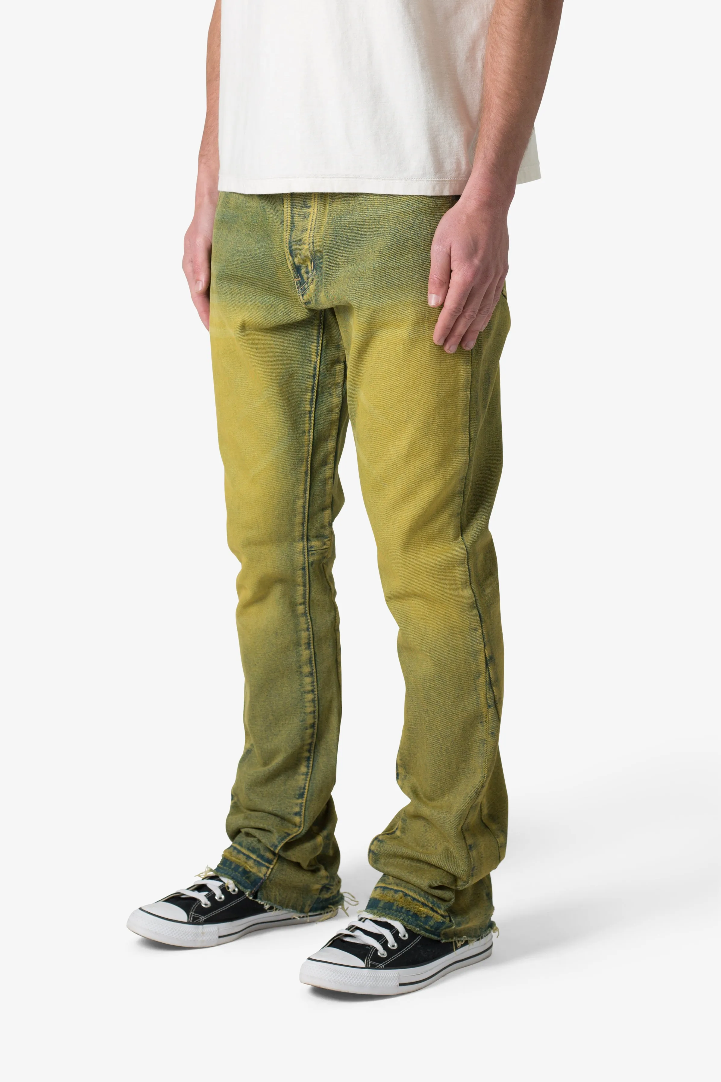 B540 Flare Denim - Olive sold by MNML product image thumbnail 4