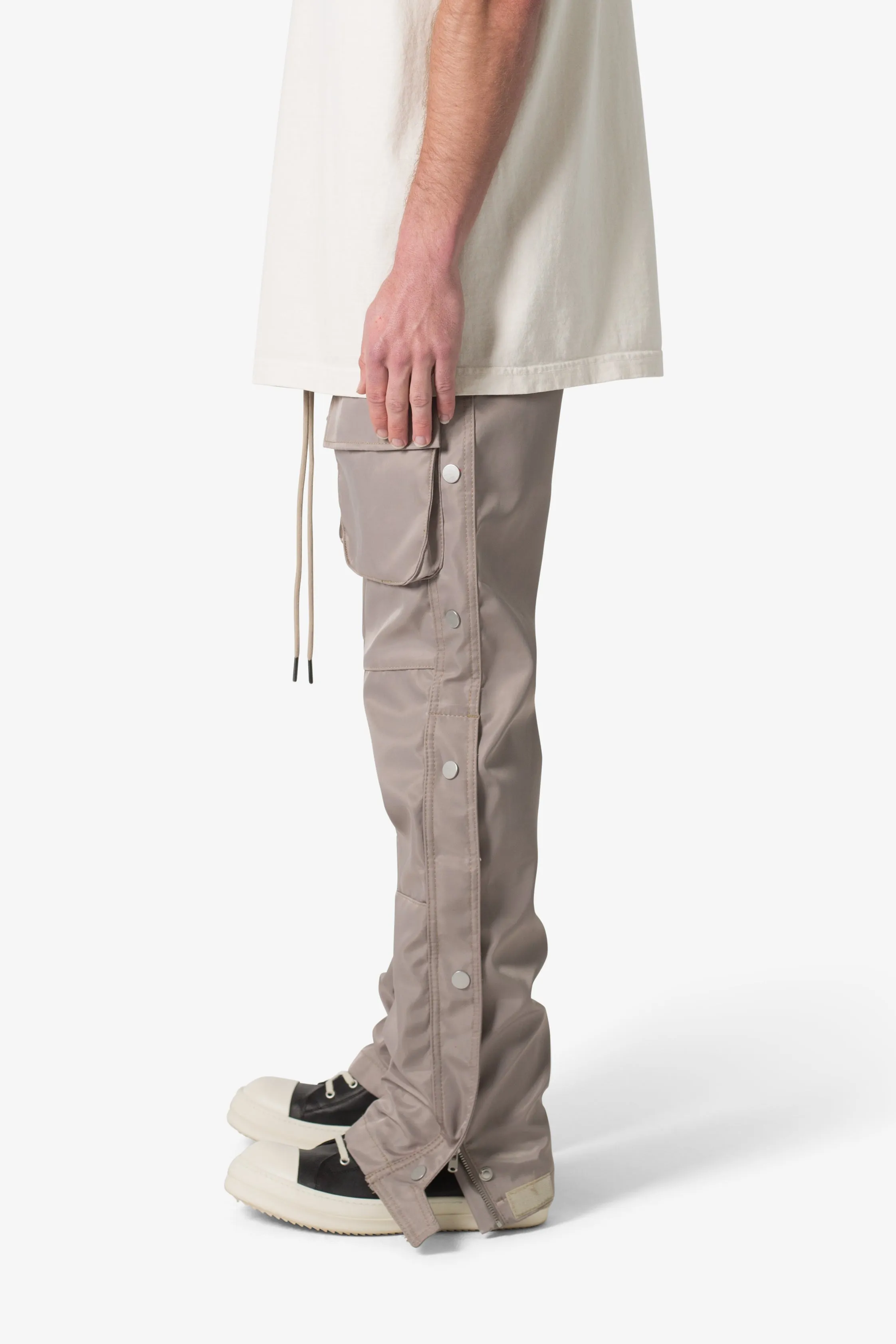 Snap Front Cargo Pants - Grey sold by MNML product image thumbnail 5