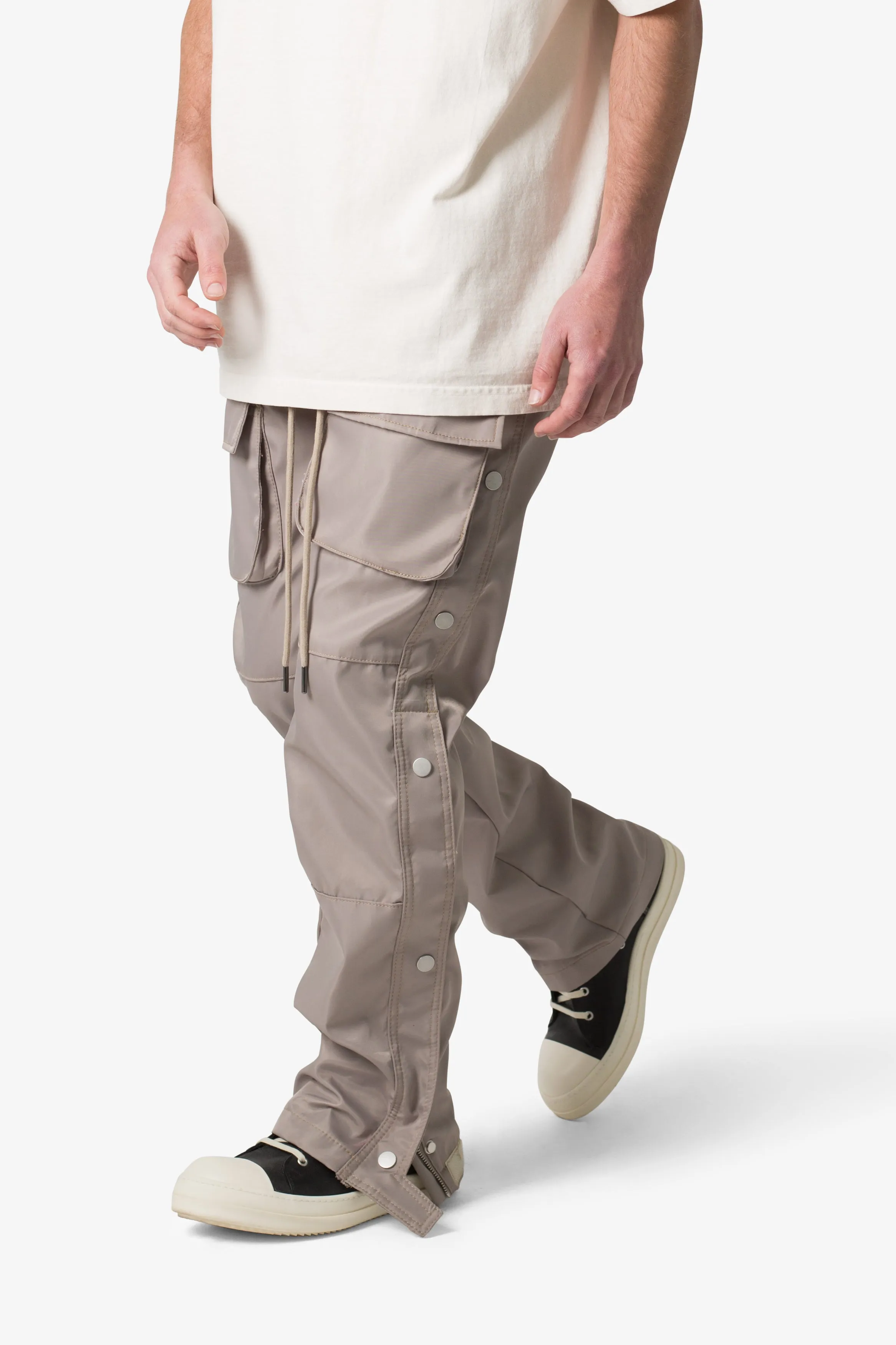Snap Front Cargo Pants - Grey sold by MNML product image thumbnail 2