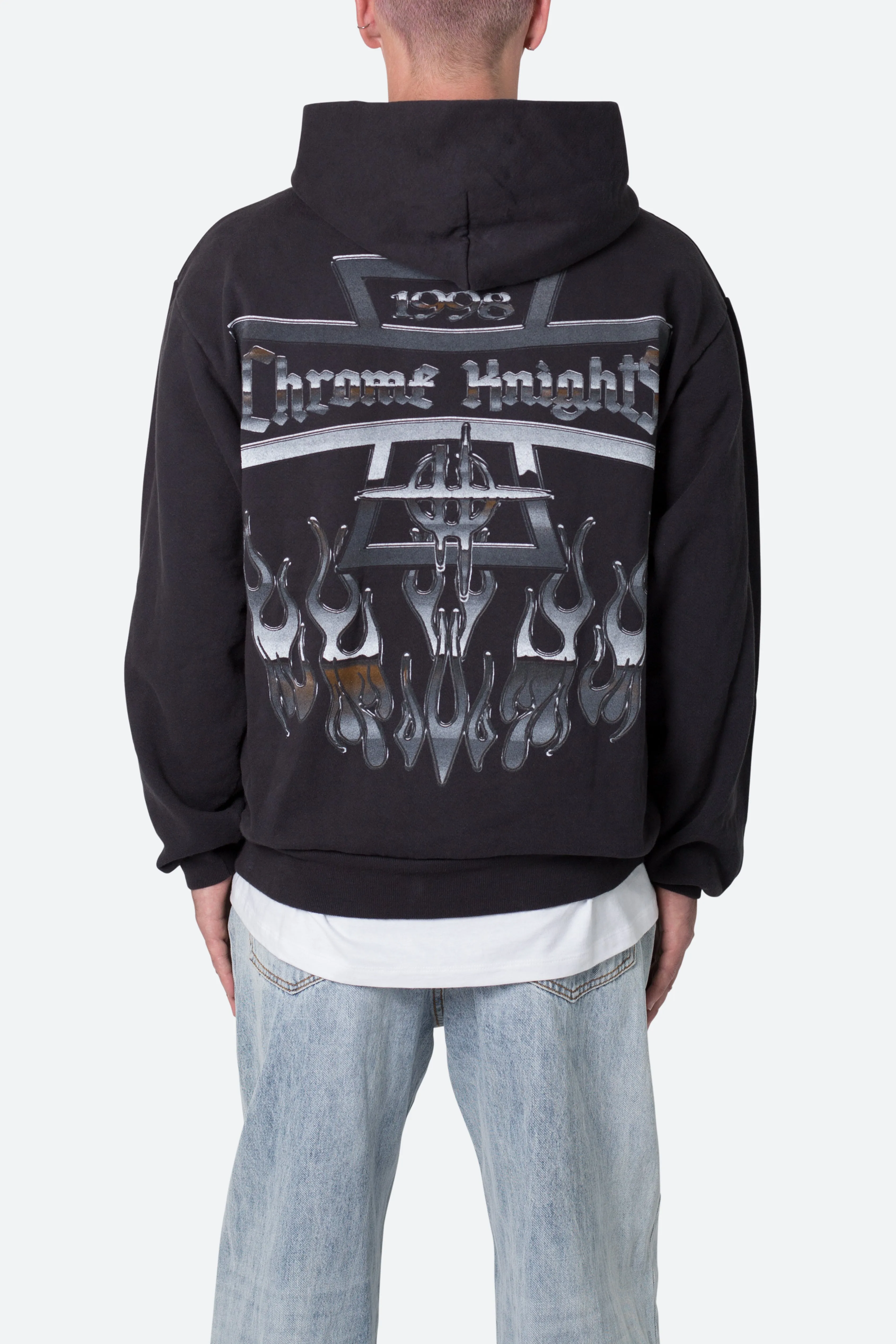 Chrome Knights Hoodie - Off Black sold by MNML product image thumbnail 5