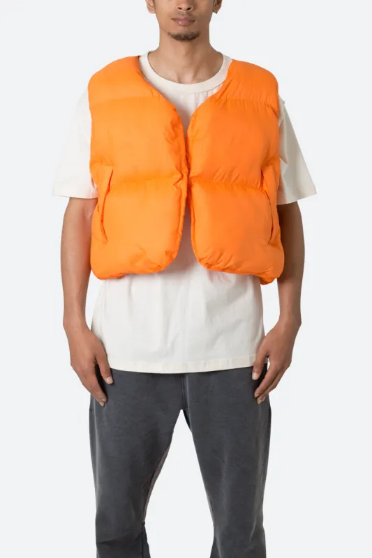 EZ Puffer Vest - Orange sold by MNML