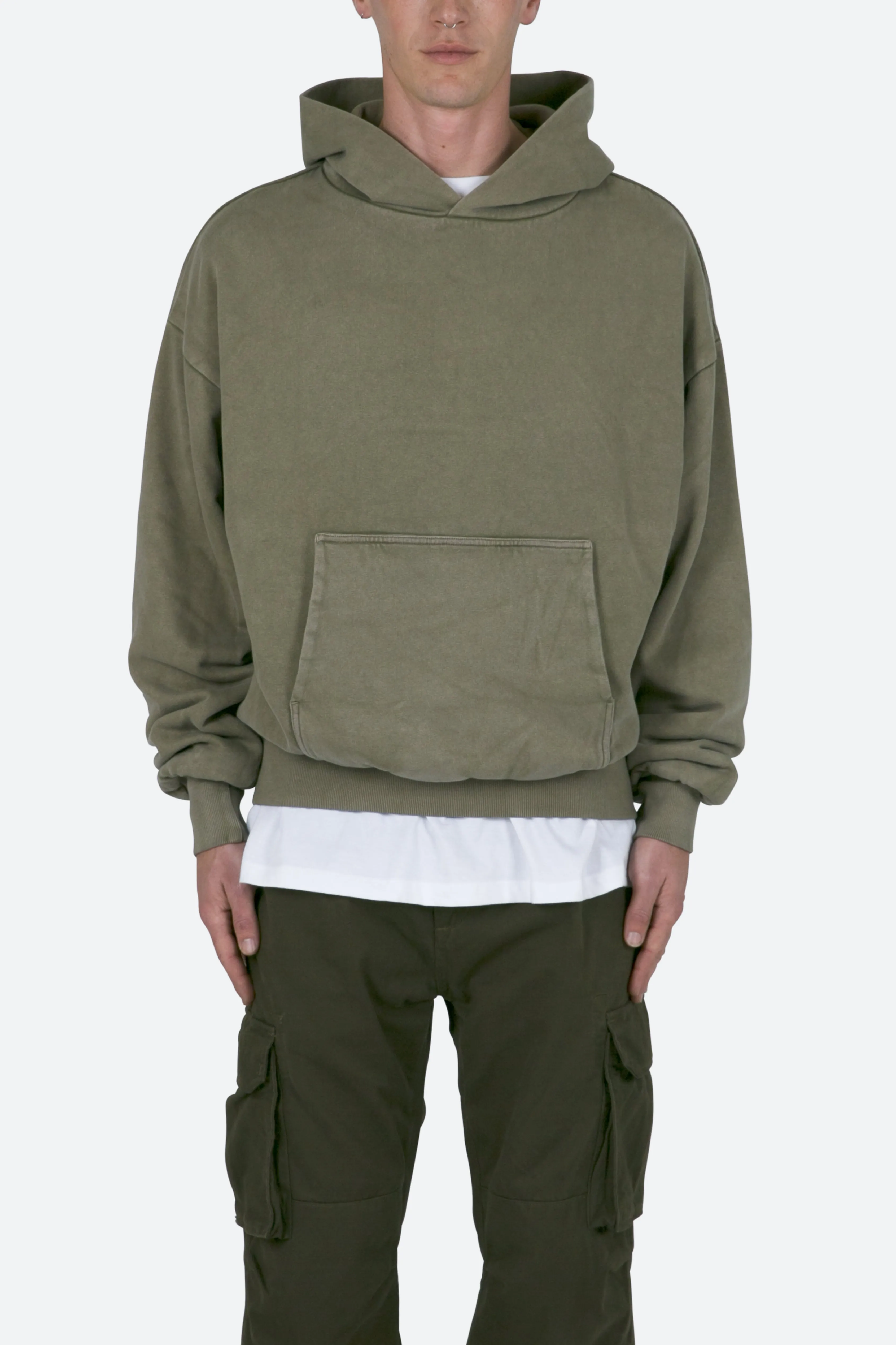 Double Layer Hoodie - Vintage Olive sold by MNML product image thumbnail 2