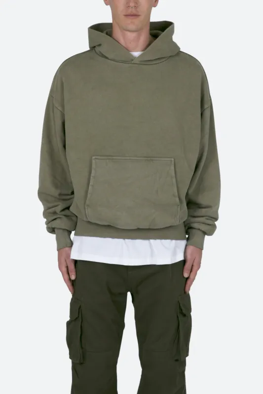 Double Layer Hoodie - Vintage Olive sold by MNML