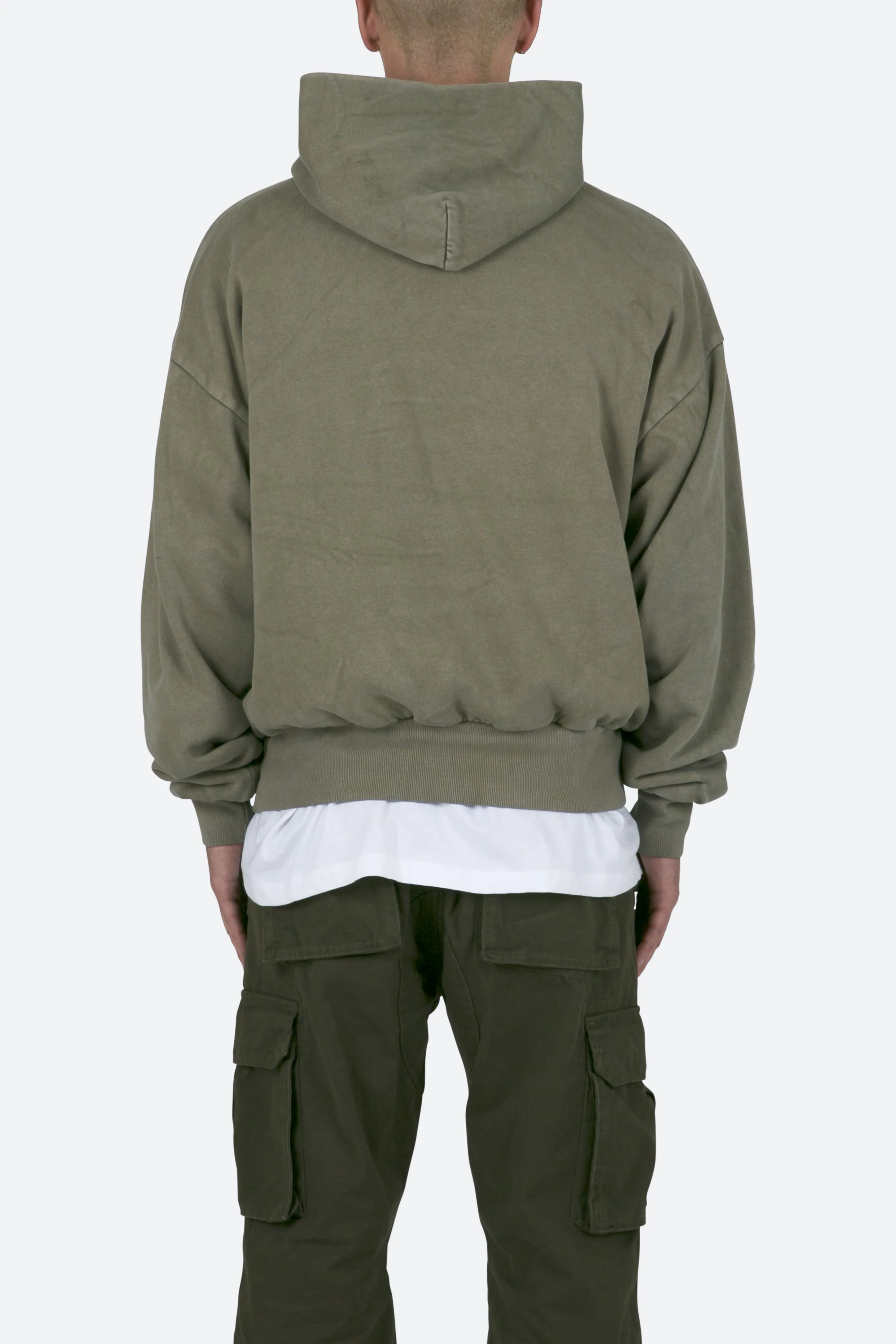 Double Layer Hoodie - Vintage Olive sold by MNML product image thumbnail 5