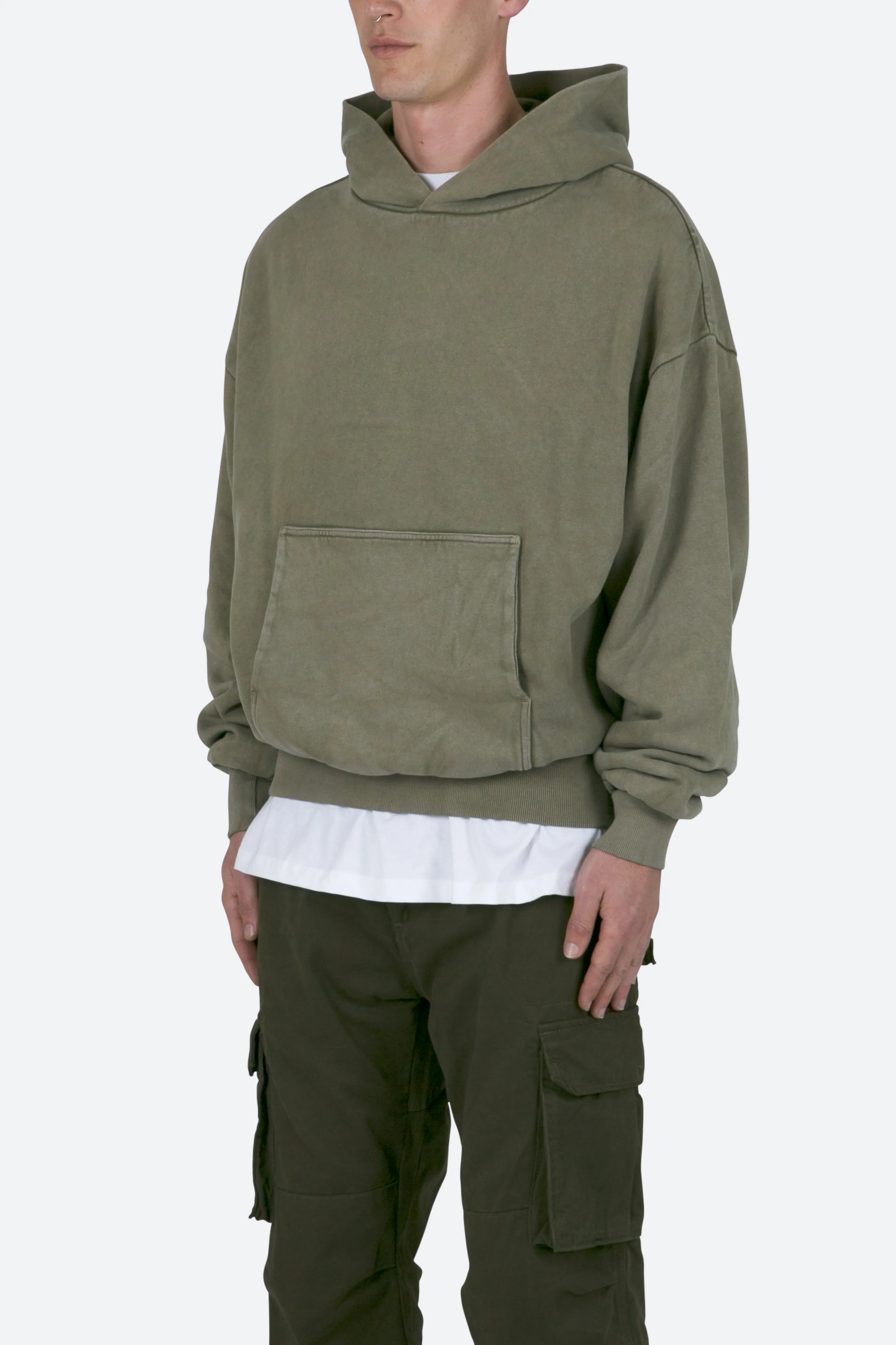 Double Layer Hoodie - Vintage Olive sold by MNML product image thumbnail 3