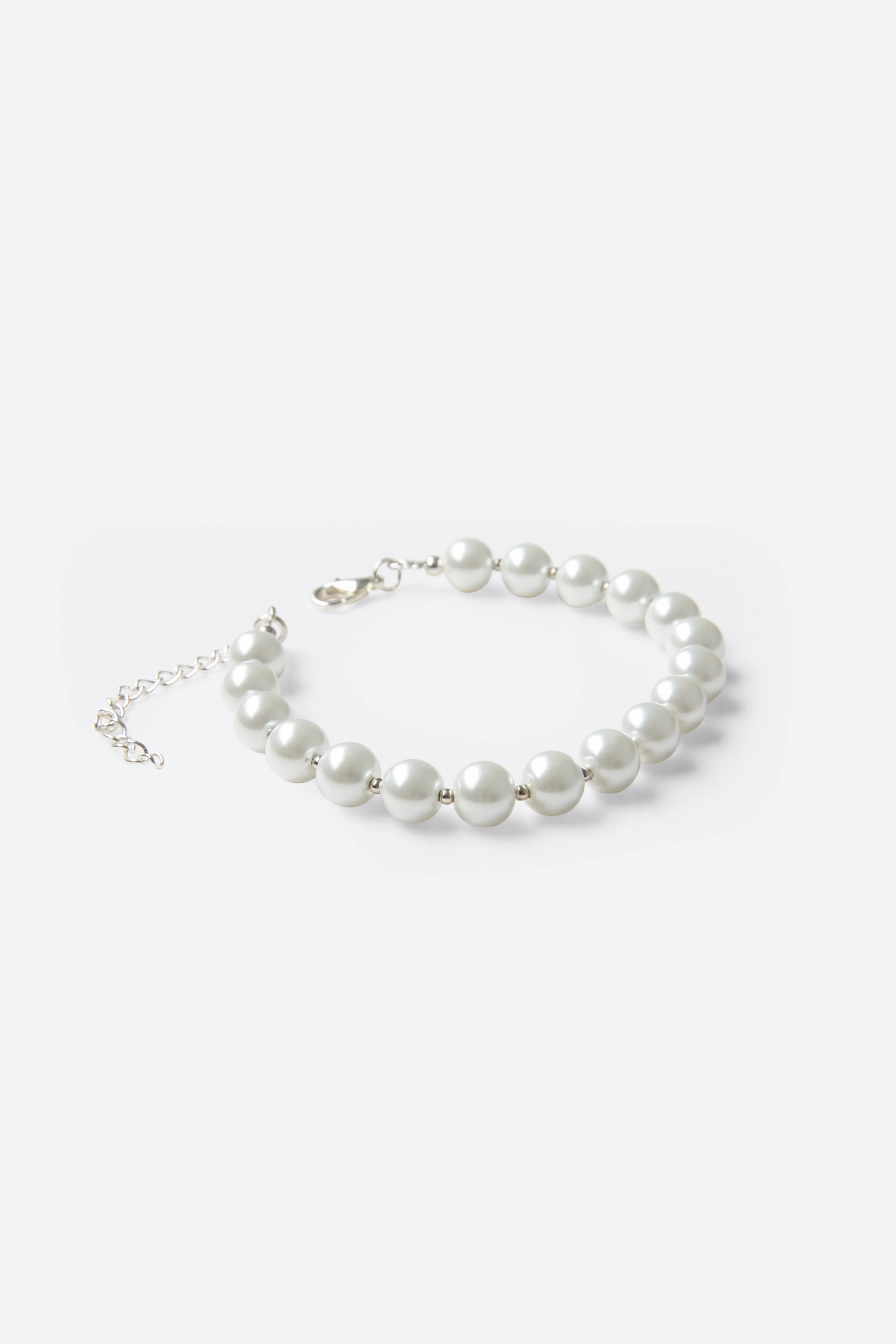 Pearl and Metal Bead Bracelet - Off White sold by MNML product image thumbnail 3
