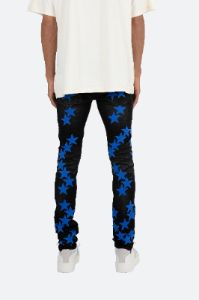 X473 Star Skinny Denim - Black/Blue sold by MNML