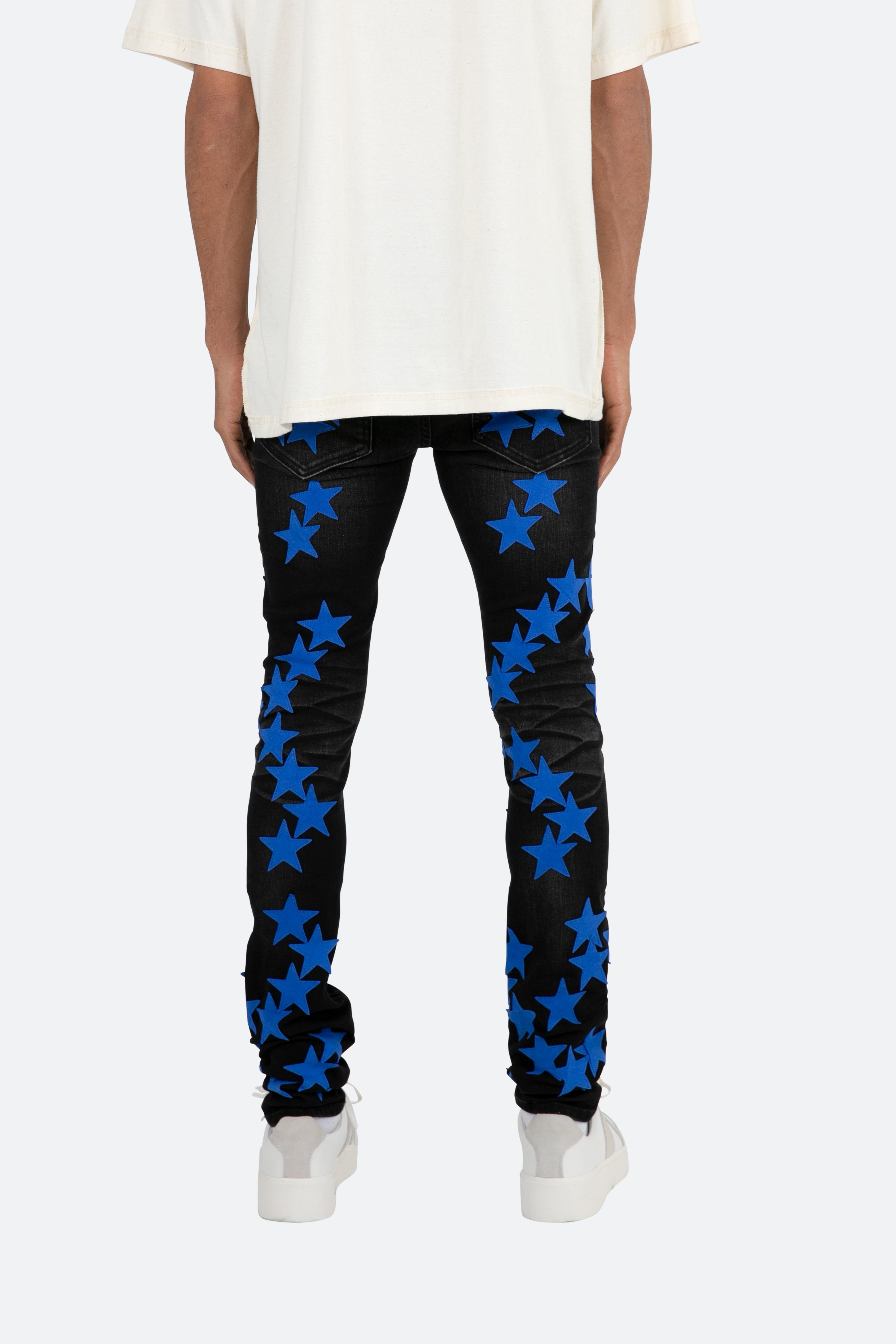 X473 Star Skinny Denim - Black/Blue sold by MNML product image thumbnail 5