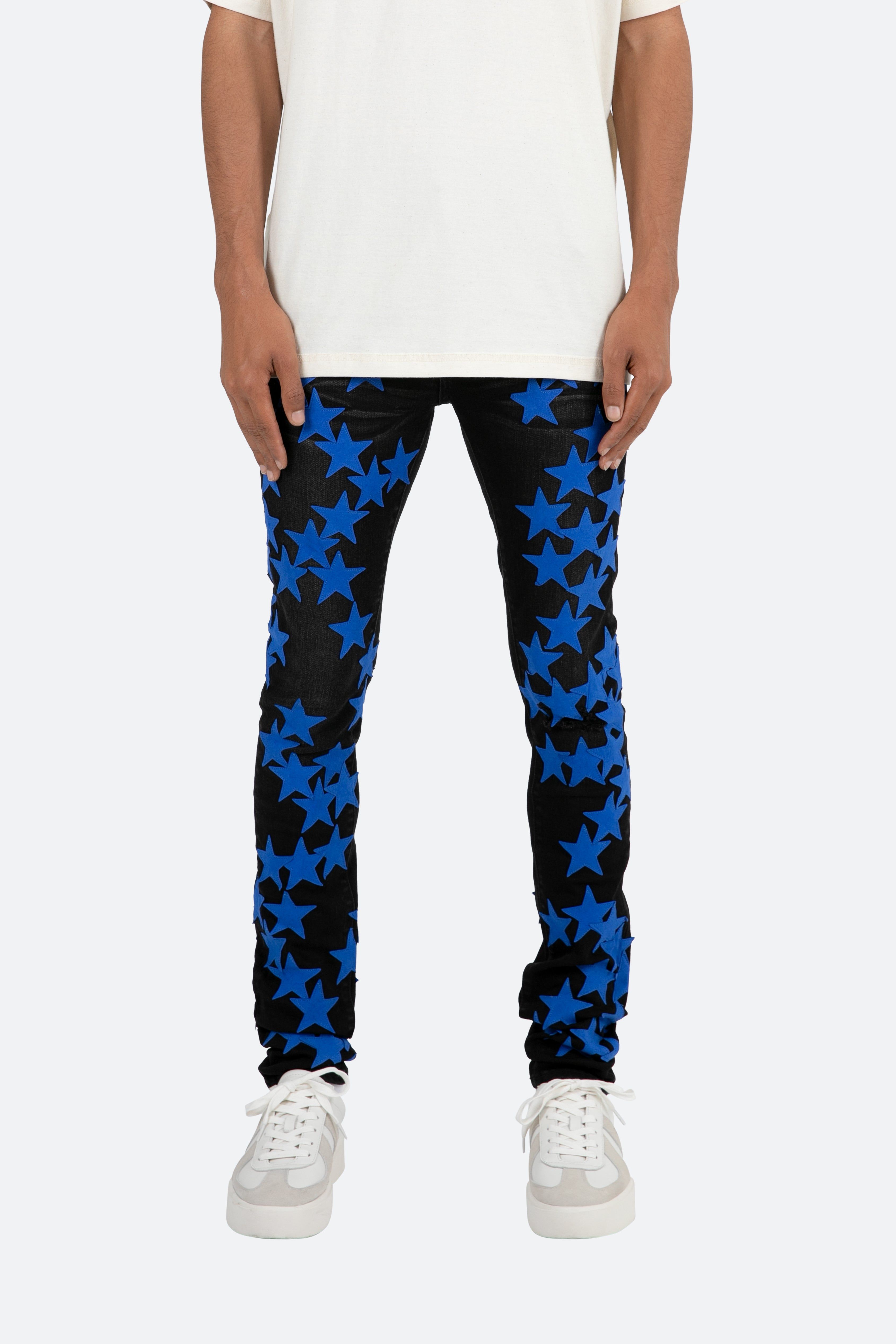 X473 Star Skinny Denim - Black/Blue sold by MNML product image thumbnail 2