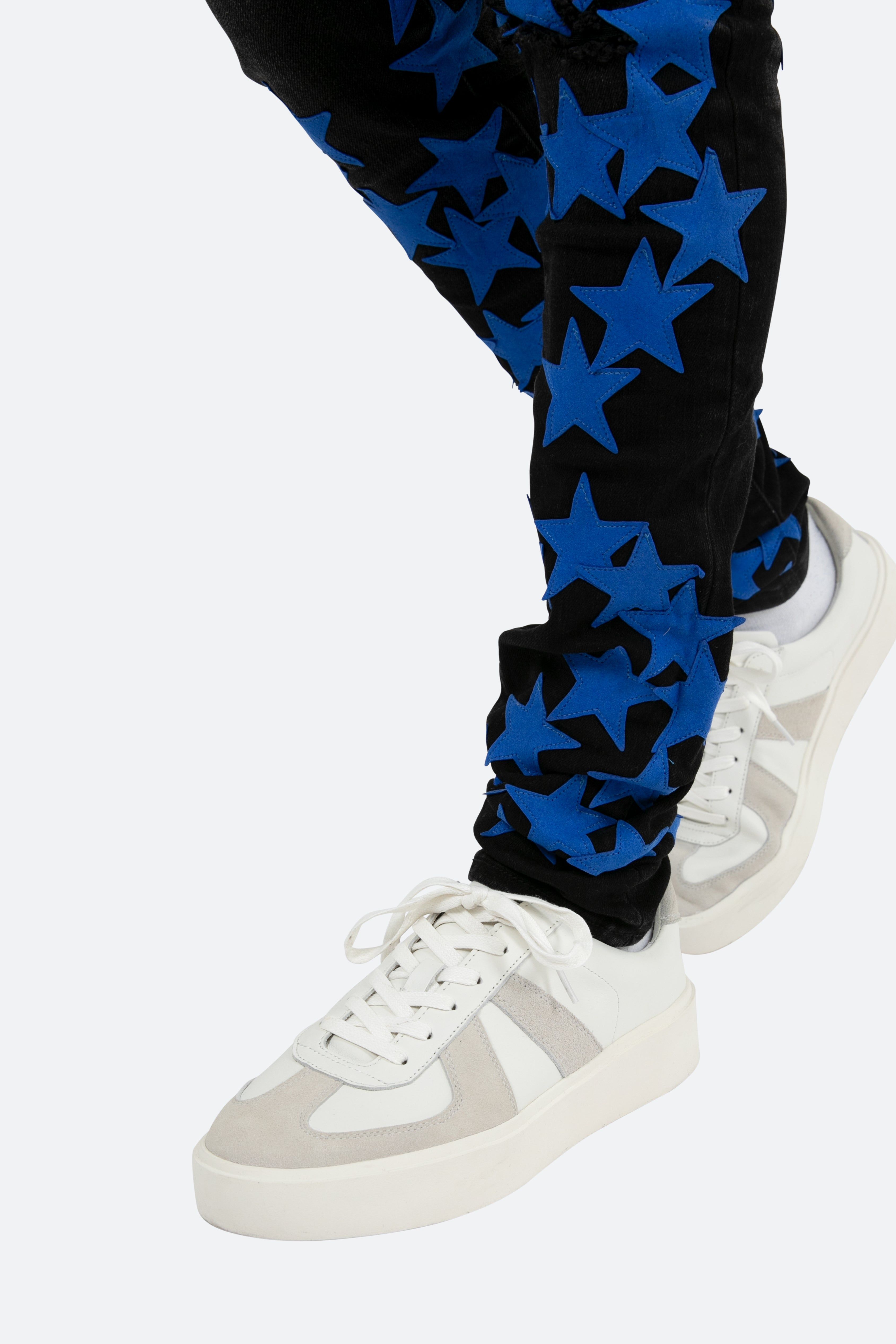 X473 Star Skinny Denim - Black/Blue sold by MNML product image thumbnail 9