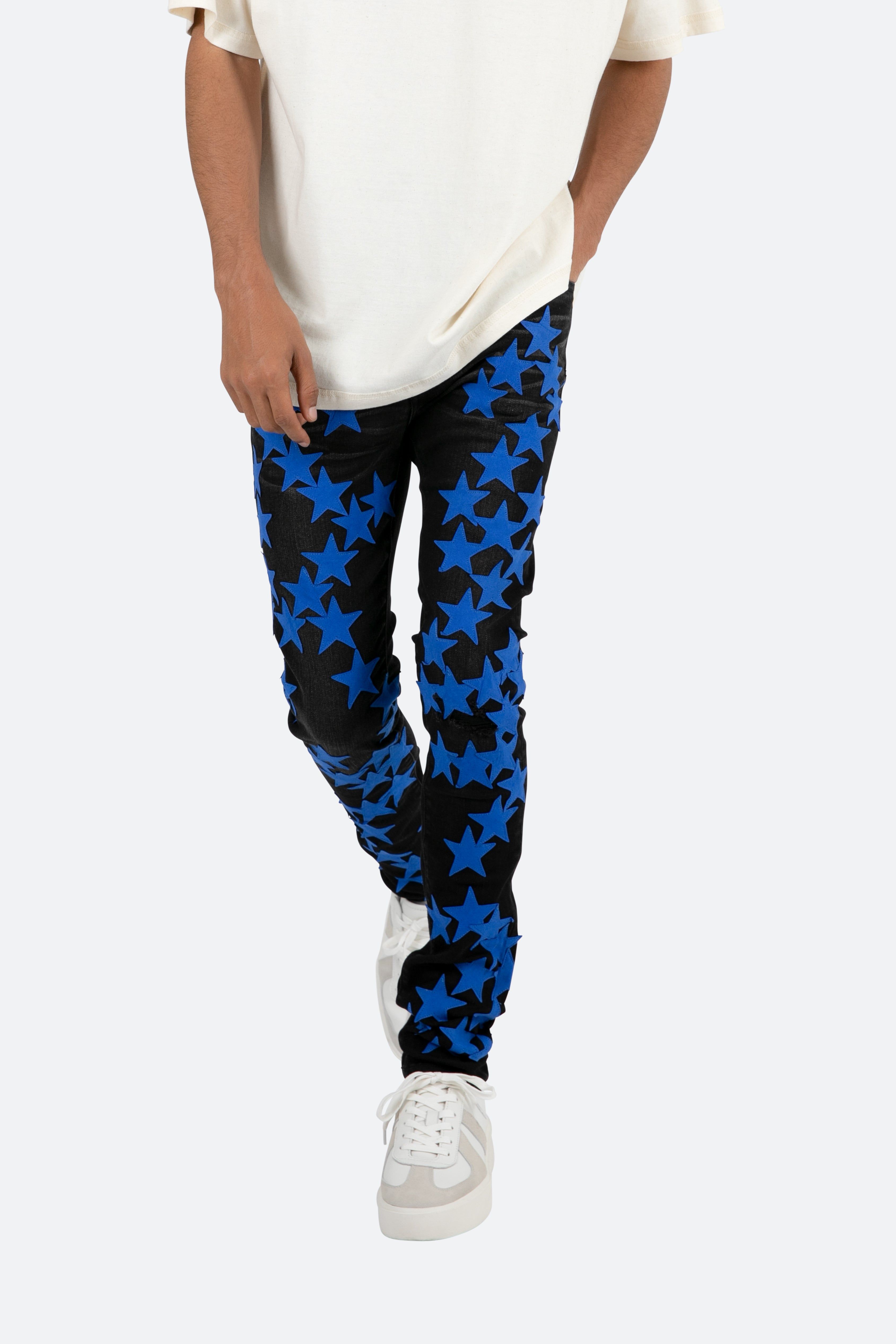 X473 Star Skinny Denim - Black/Blue sold by MNML product image thumbnail 6