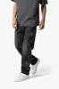 V376 Studded Baggy Denim - Washed Black sold by MNML