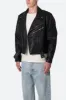 Leather Moto Jacket - Black sold by MNML