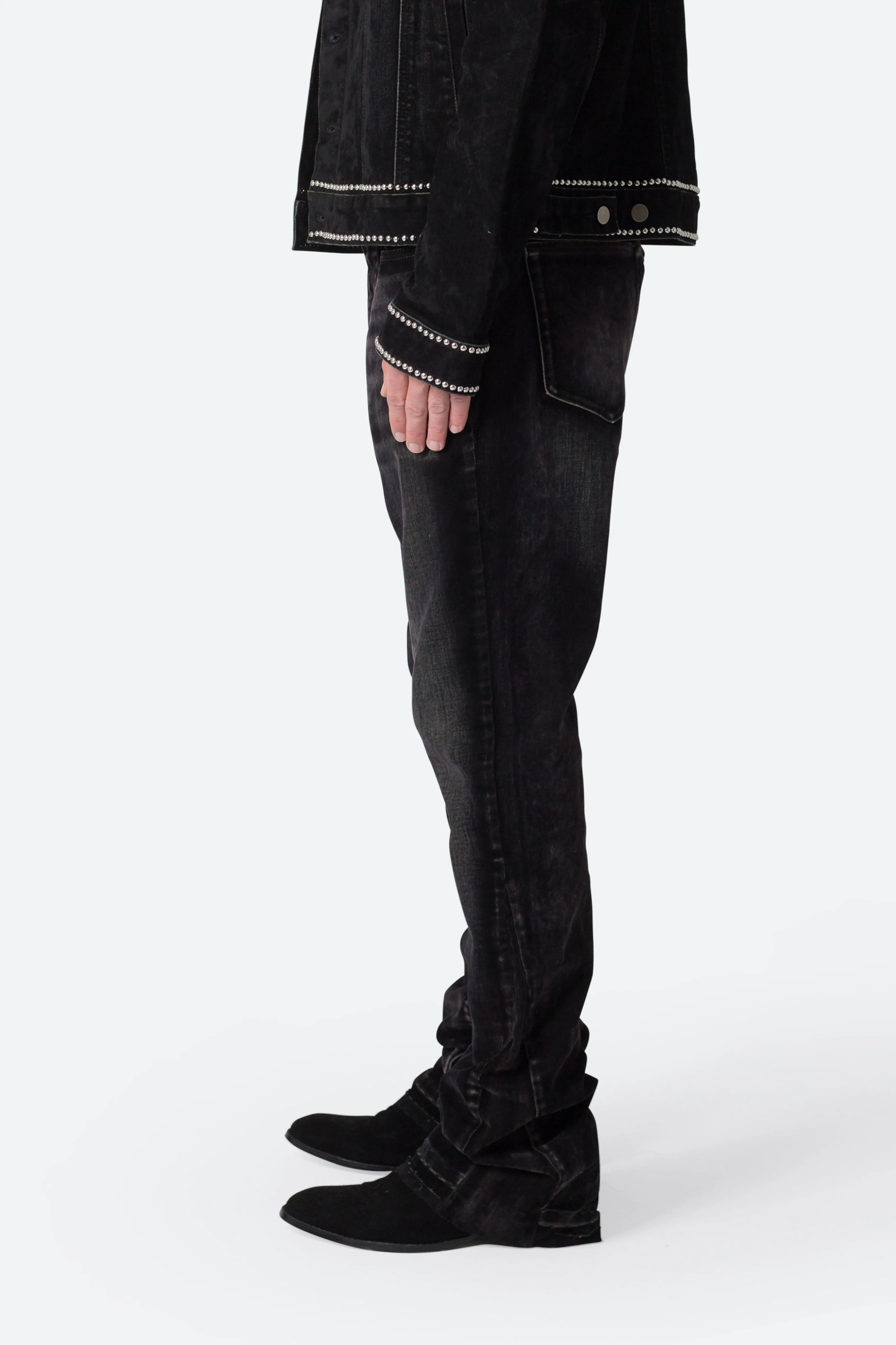 B576 Western Flare Denim - Black sold by MNML product image thumbnail 4