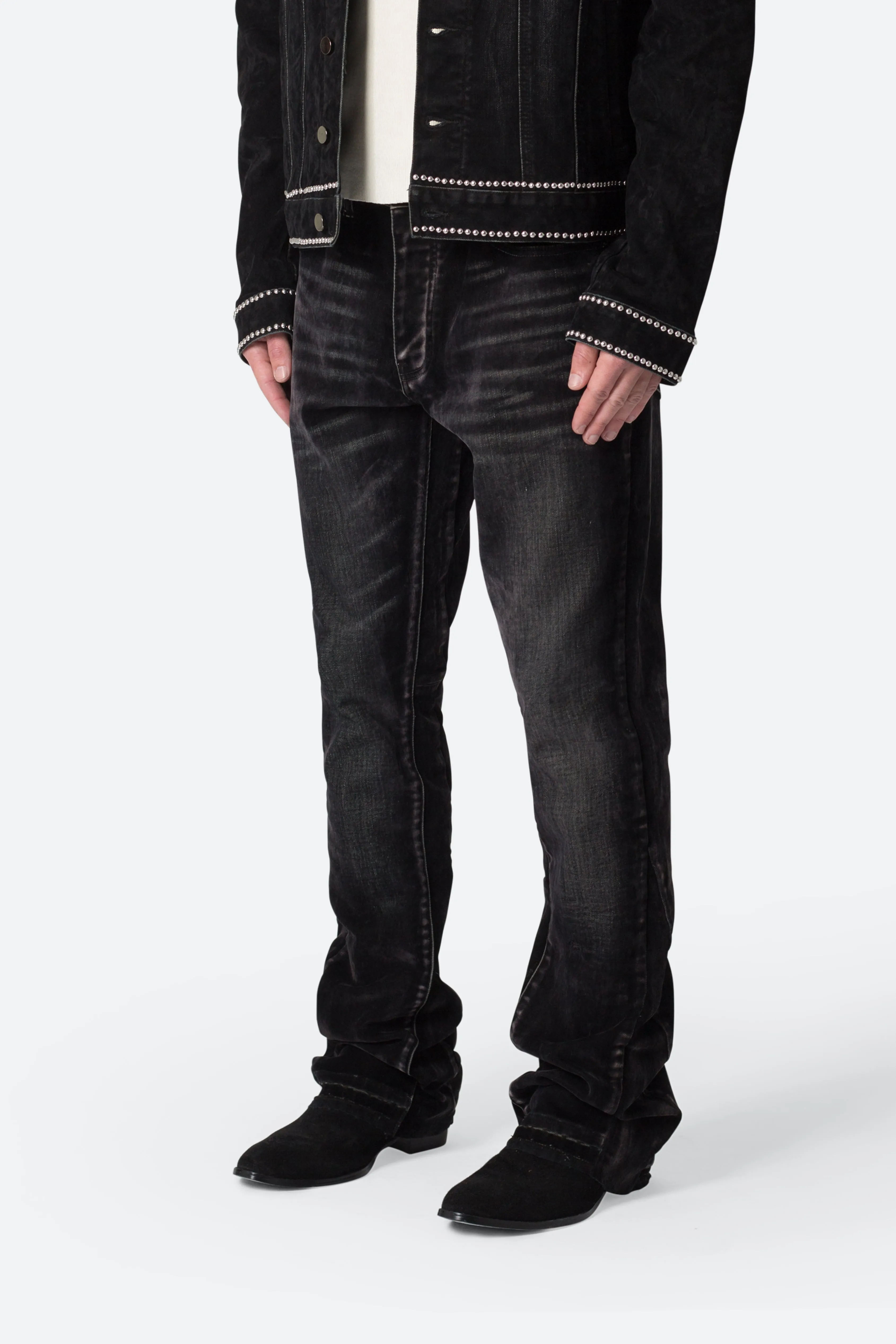 B576 Western Flare Denim - Black sold by MNML product image thumbnail 3