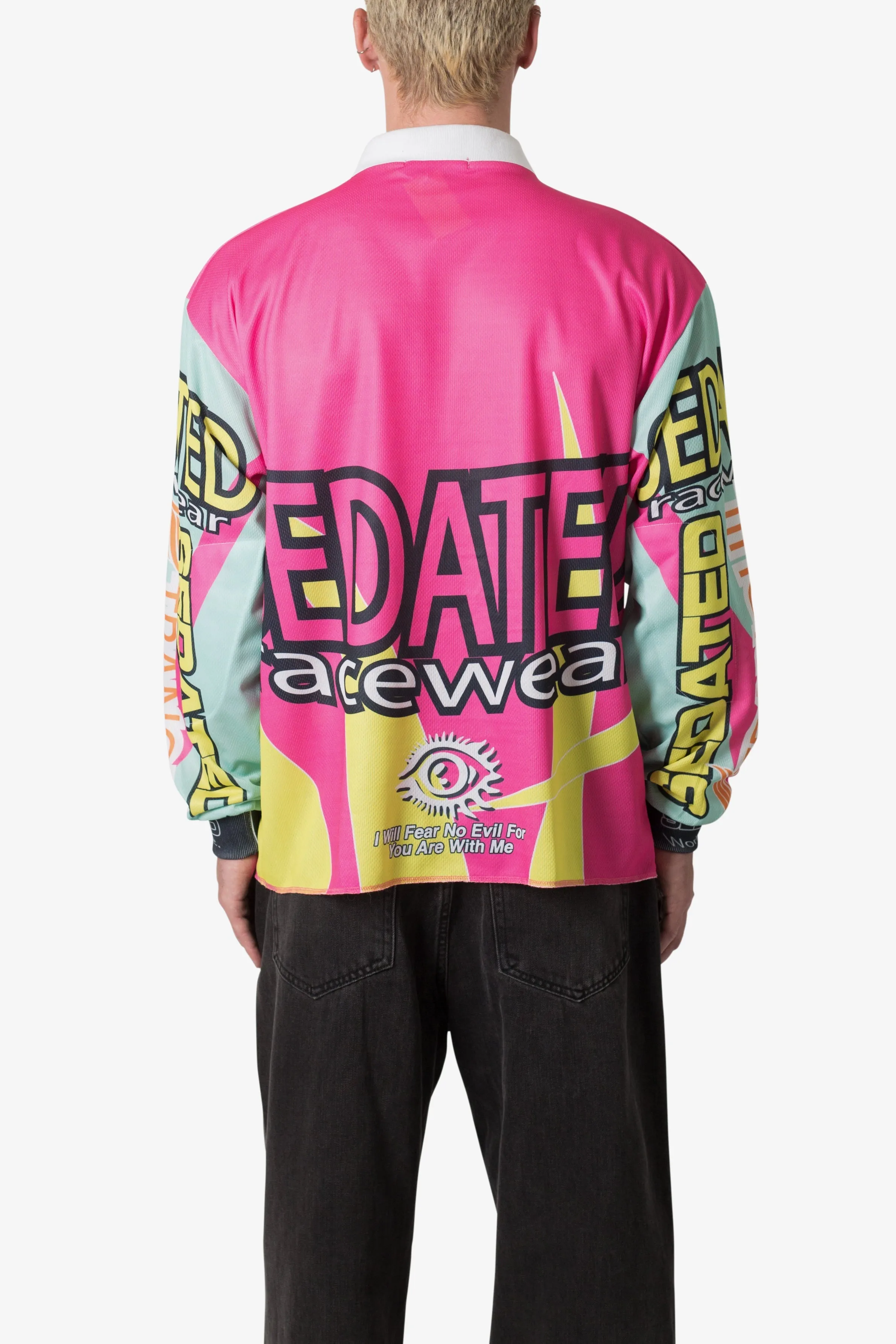 Mock Neck Motocross Jersey - Pink sold by MNML product image thumbnail 5