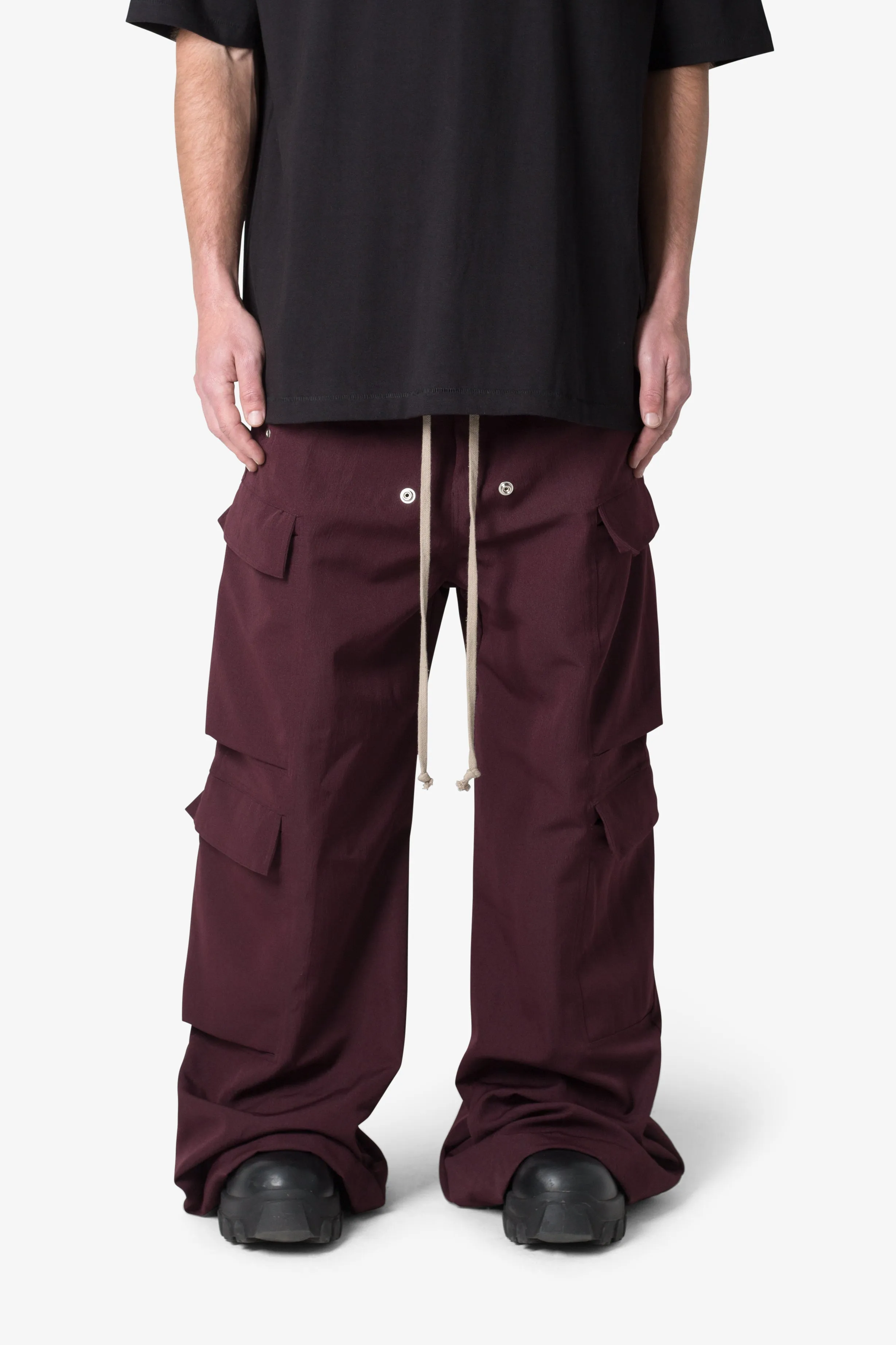 Rave Double Cargo Pants - Plum sold by MNML product image thumbnail 2