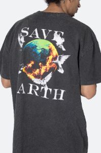 Vintage Save Earth Tee - Black sold by MNML