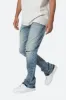 B615 Knee Hole Flare Denim - Blue sold by MNML