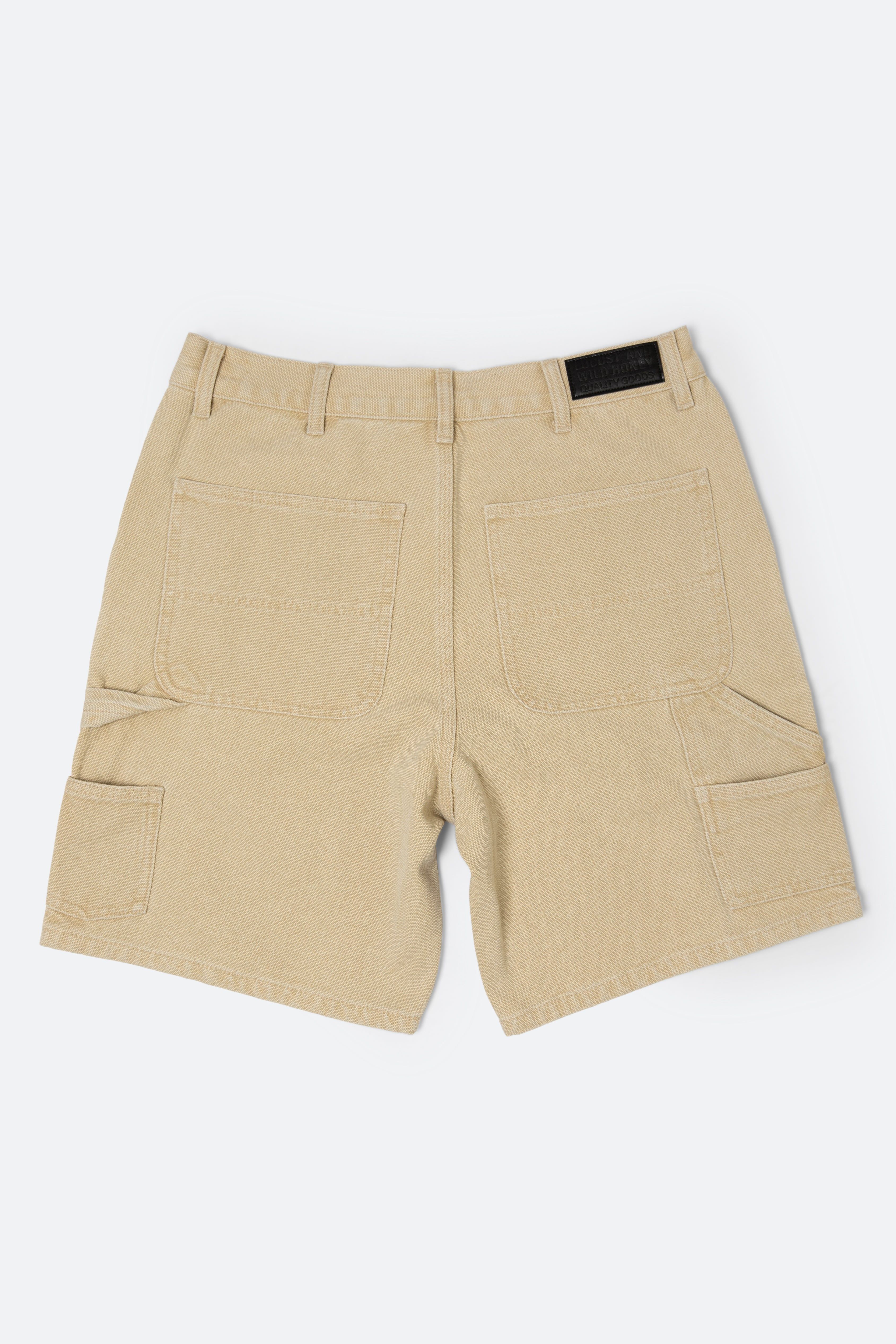 Good Carpenter Shorts - Washed Khaki sold by MNML product image thumbnail 4