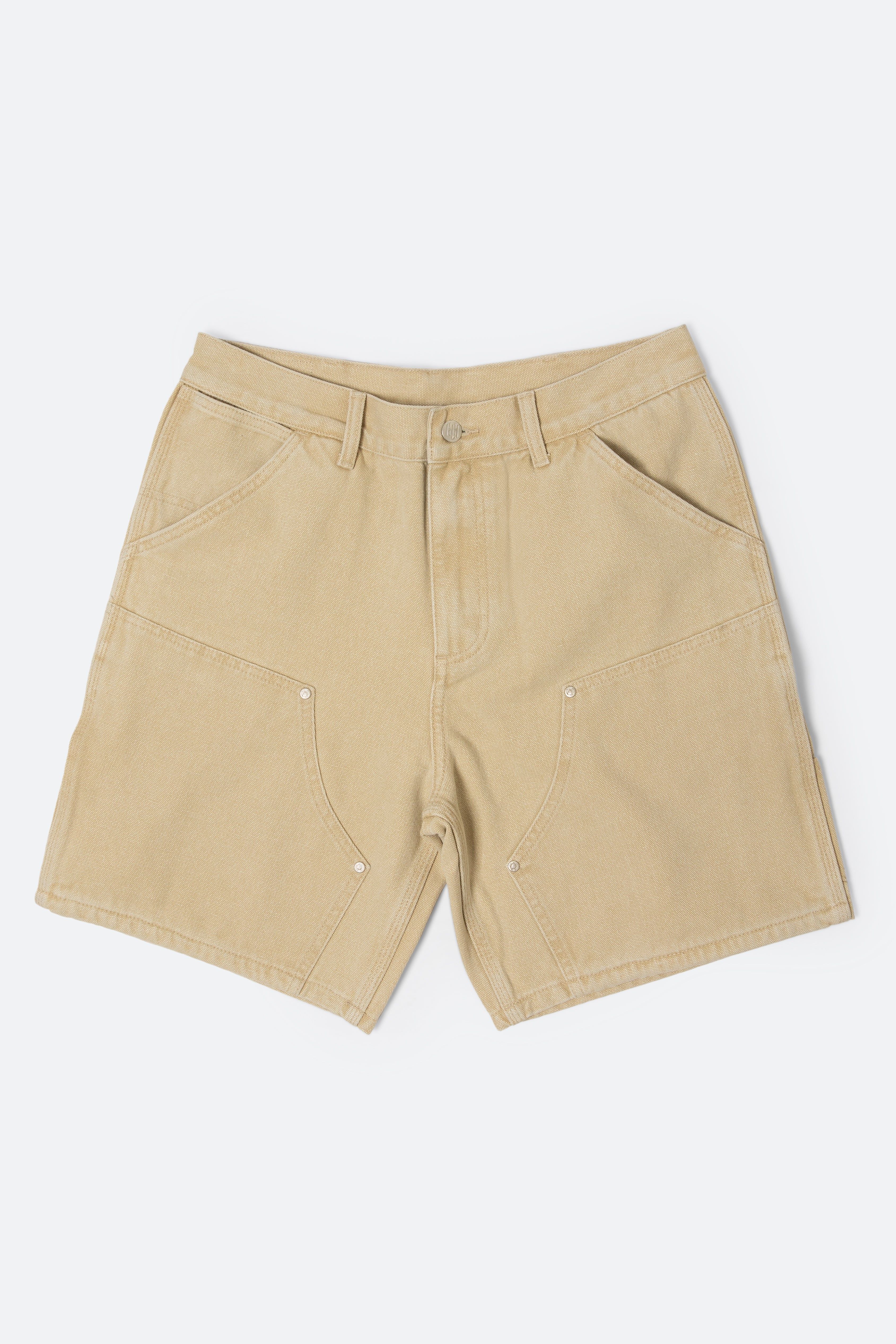 Good Carpenter Shorts - Washed Khaki sold by MNML