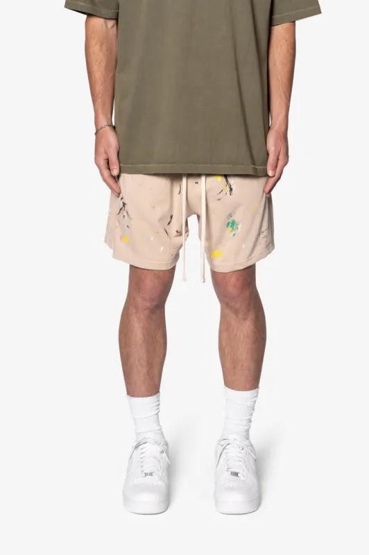 Painter Fleece Shorts - Off White sold by MNML
