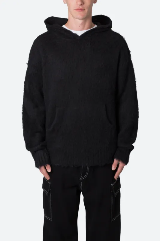 Mohair Hoodie - Black sold by MNML