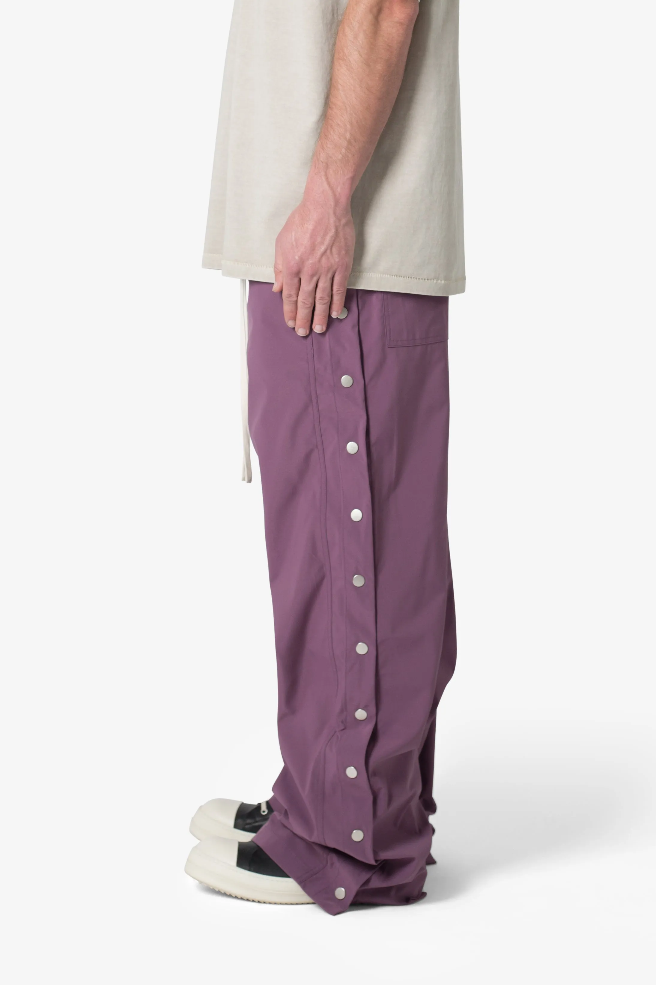 Side Snap Nylon Pants - Mauve sold by MNML product image thumbnail 5