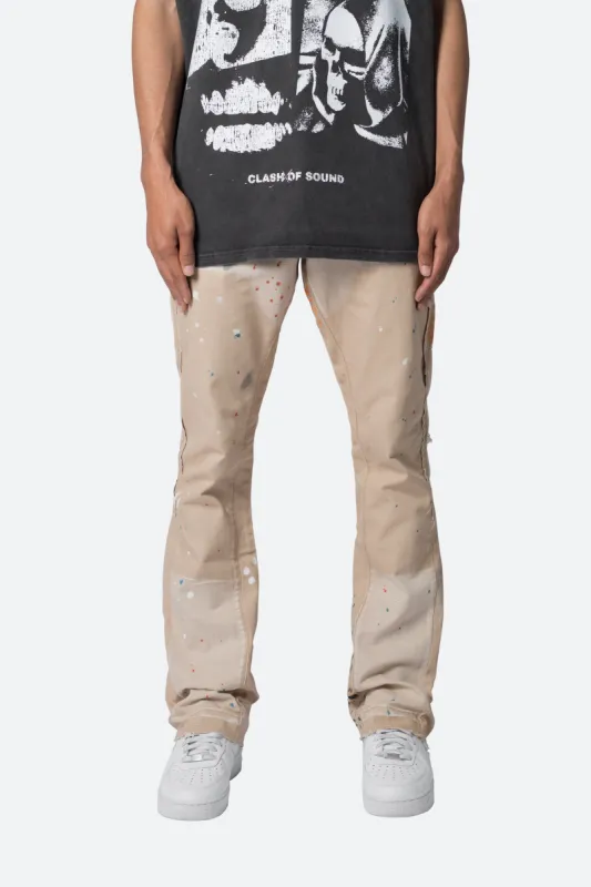 B243 Flare Denim - Khaki sold by MNML